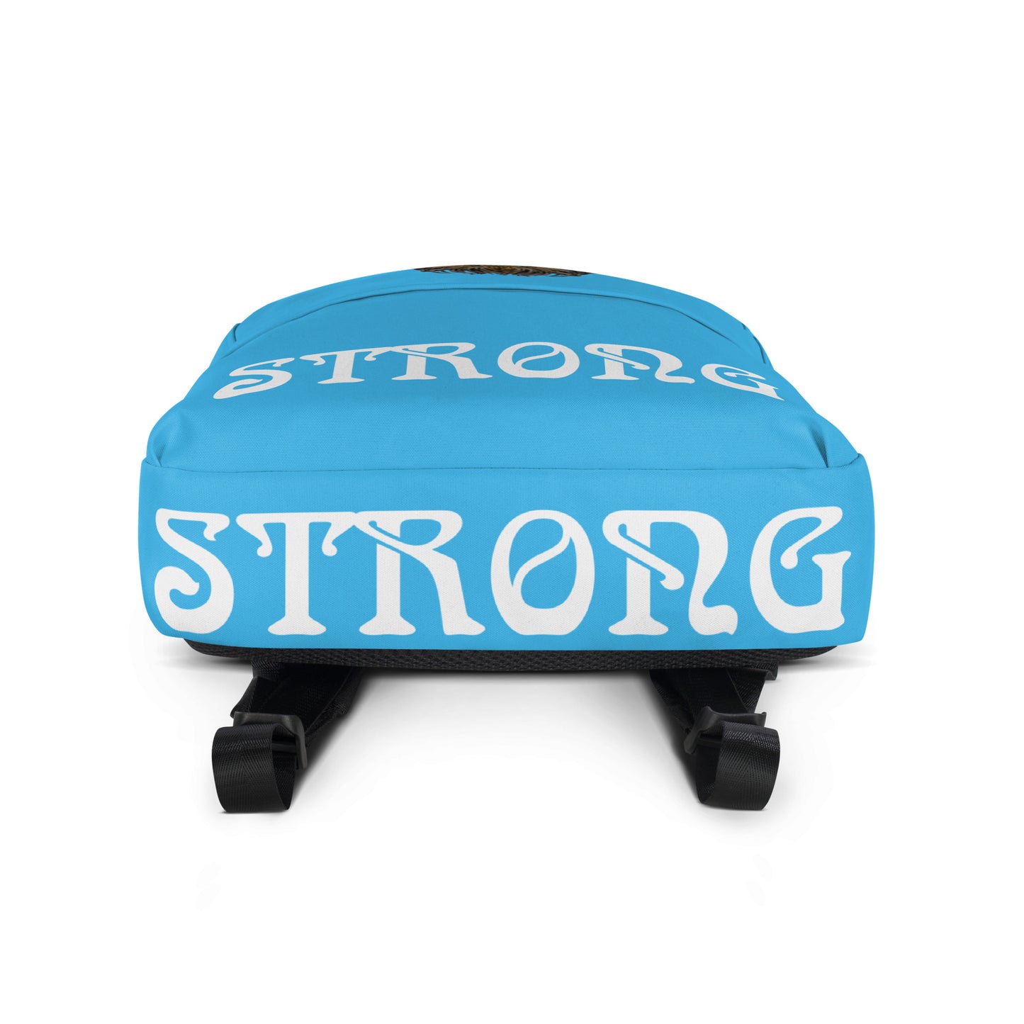 “STRONG” SkyBlue Backpack W/White Font