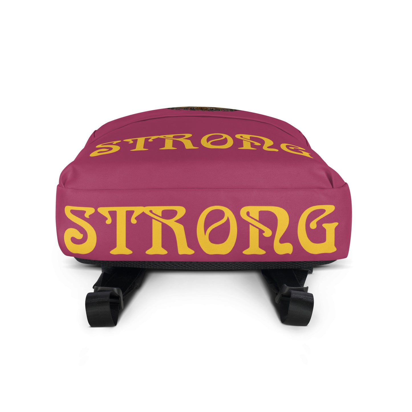 “STRONG” Lipstick Backpack W/Yellow Font