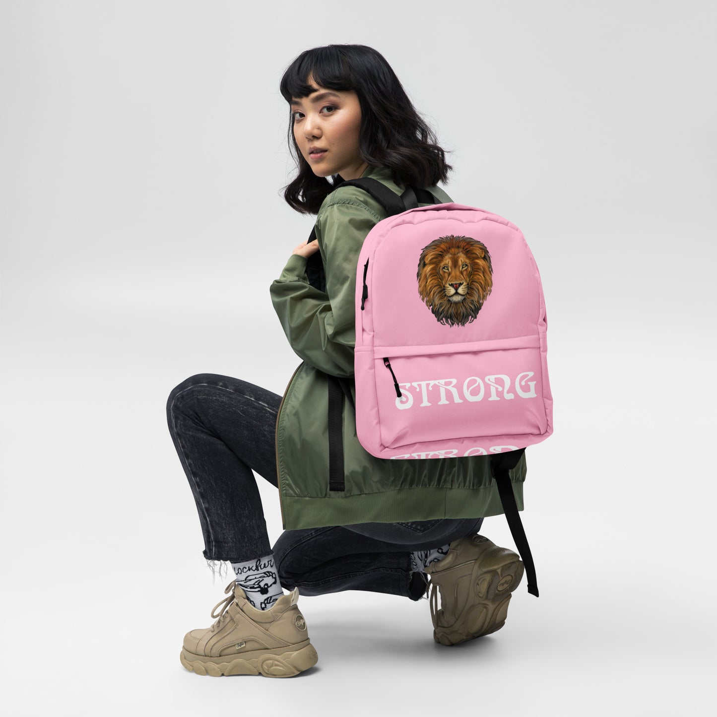 “STRONG” Cotton Candy Backpack W/White Font
