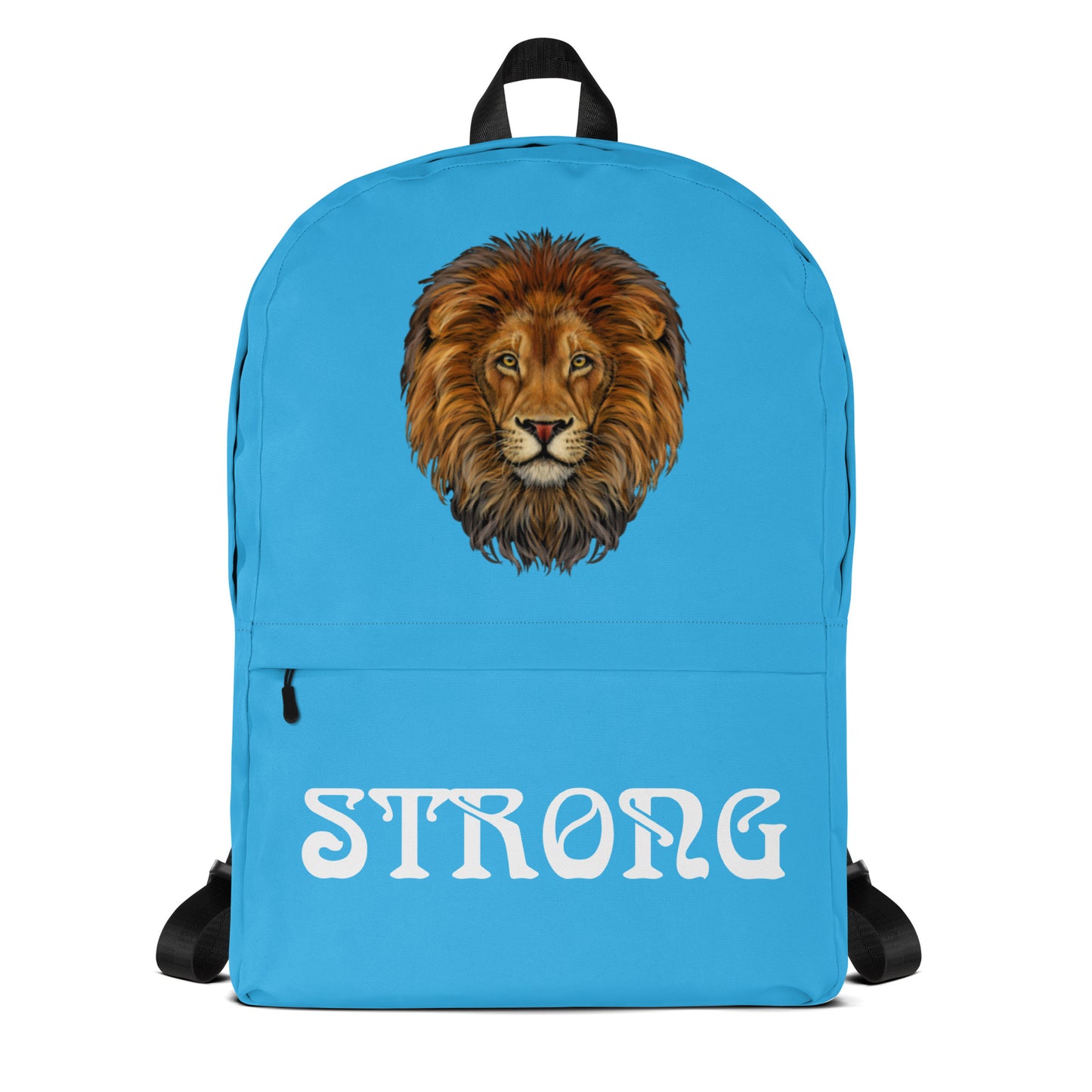 “STRONG” SkyBlue Backpack W/White Font