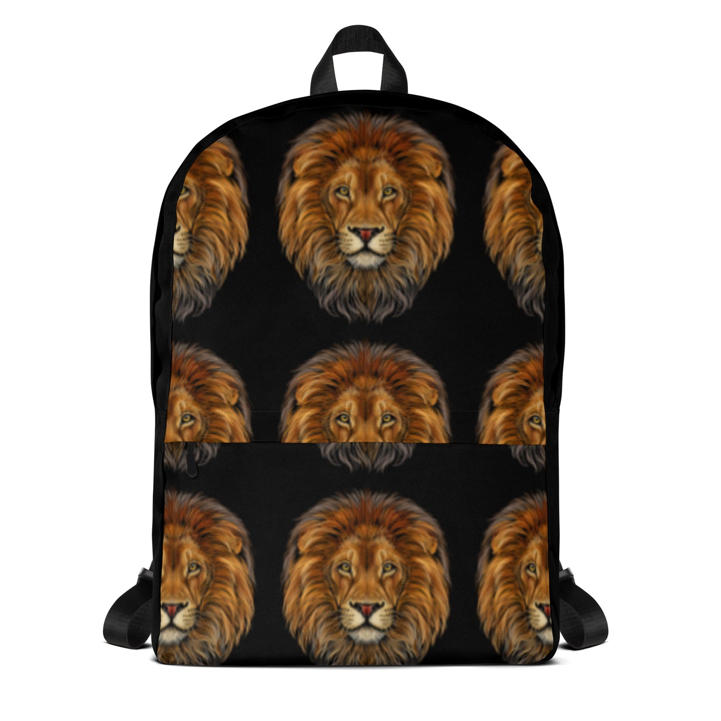 “LION” Black Backpack