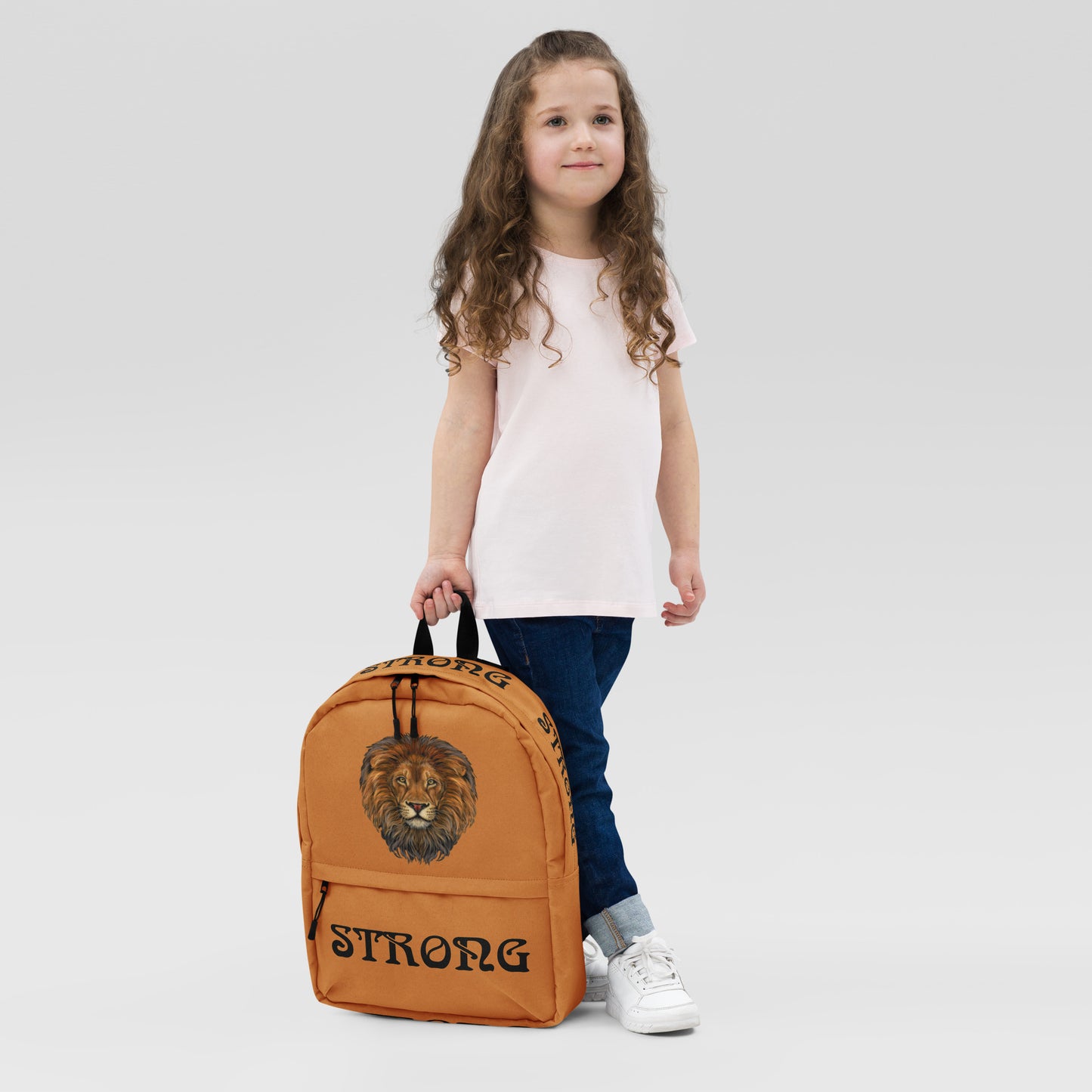 “STRONG” Bronze Backpack W/Black Font