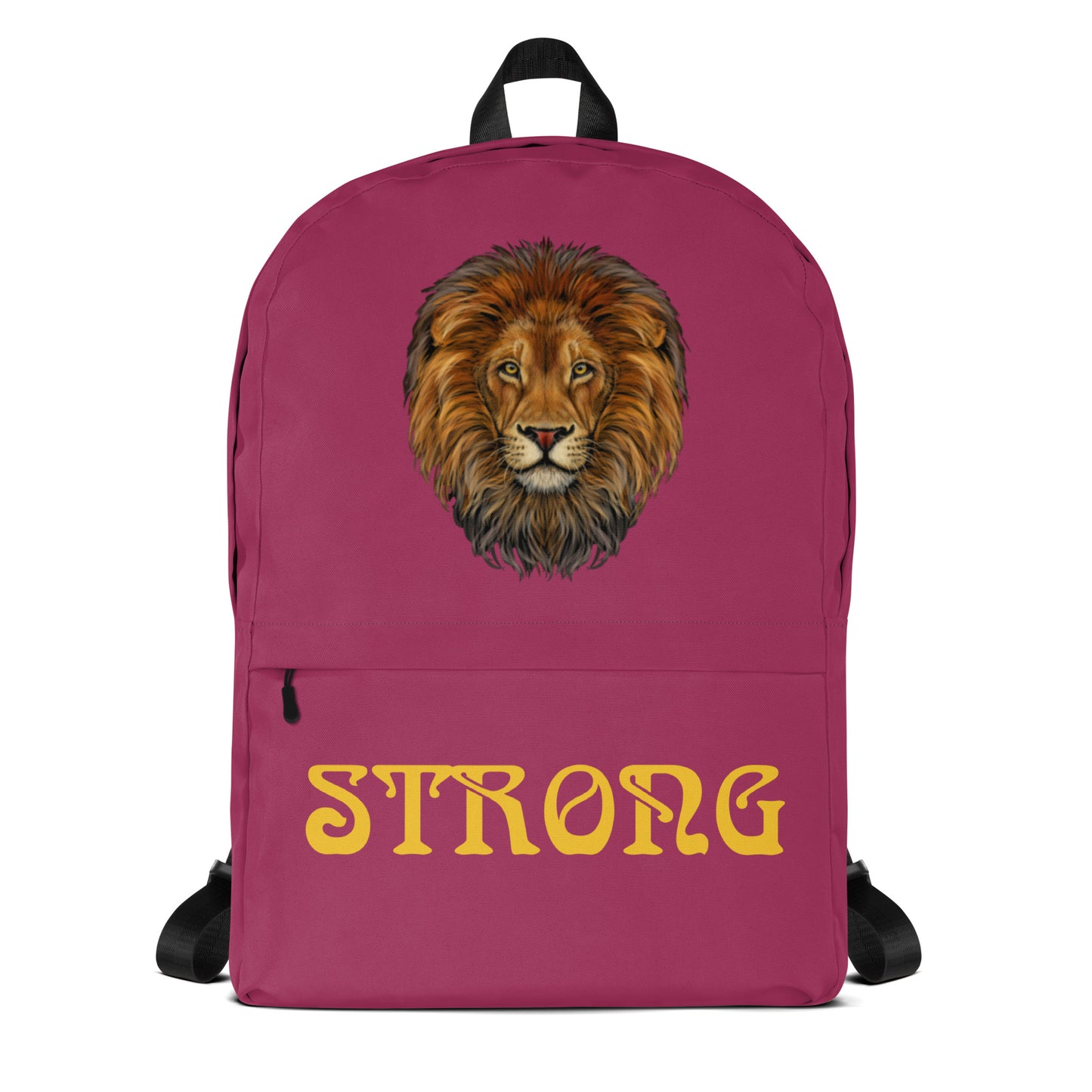 “STRONG” Lipstick Backpack W/Yellow Font