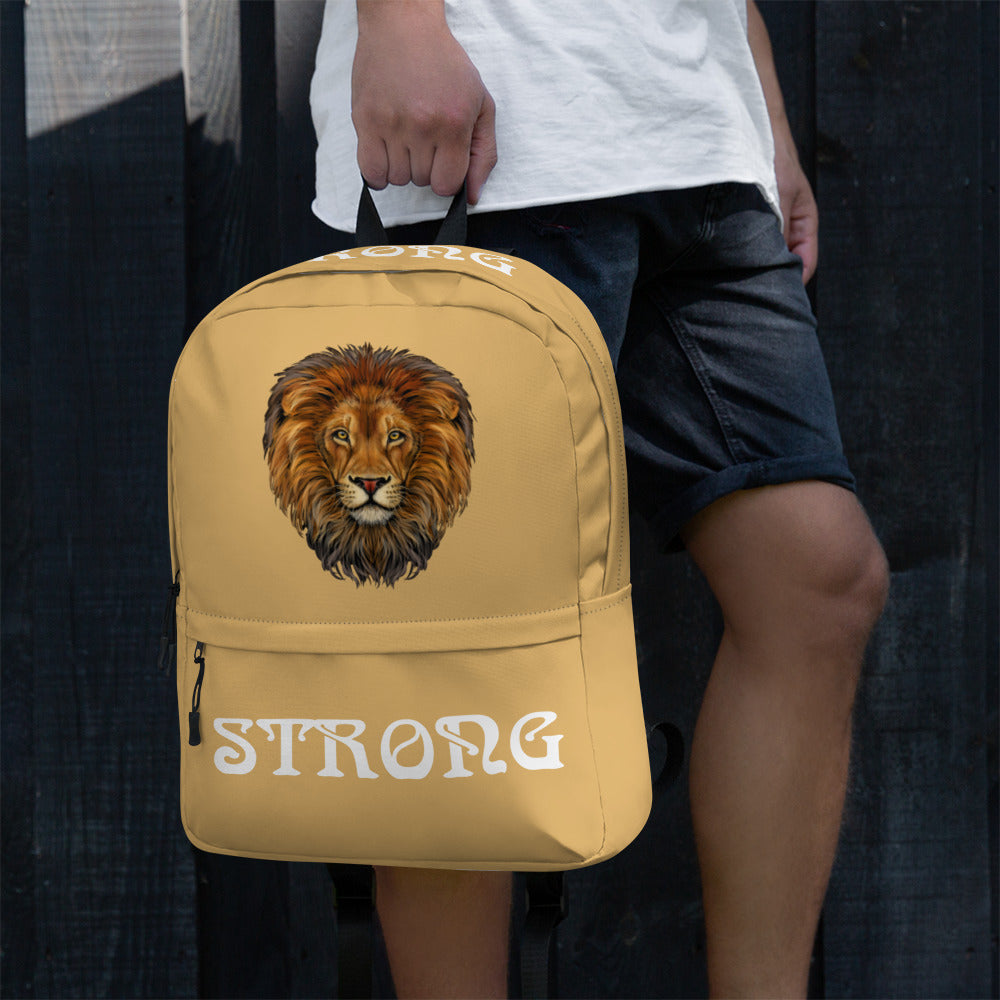 “STRONG” Fawn Backpack W/White Font