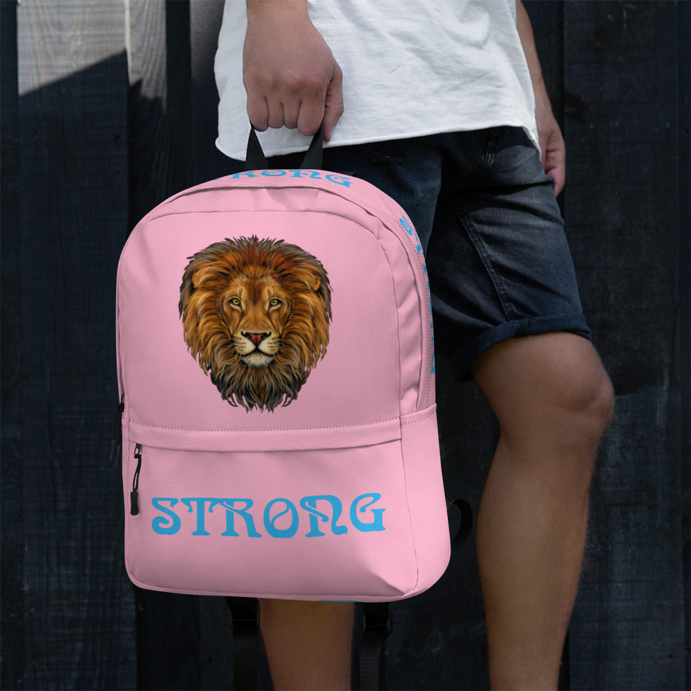 “STRONG” Cotton Candy Backpack W/SkyBlue Font
