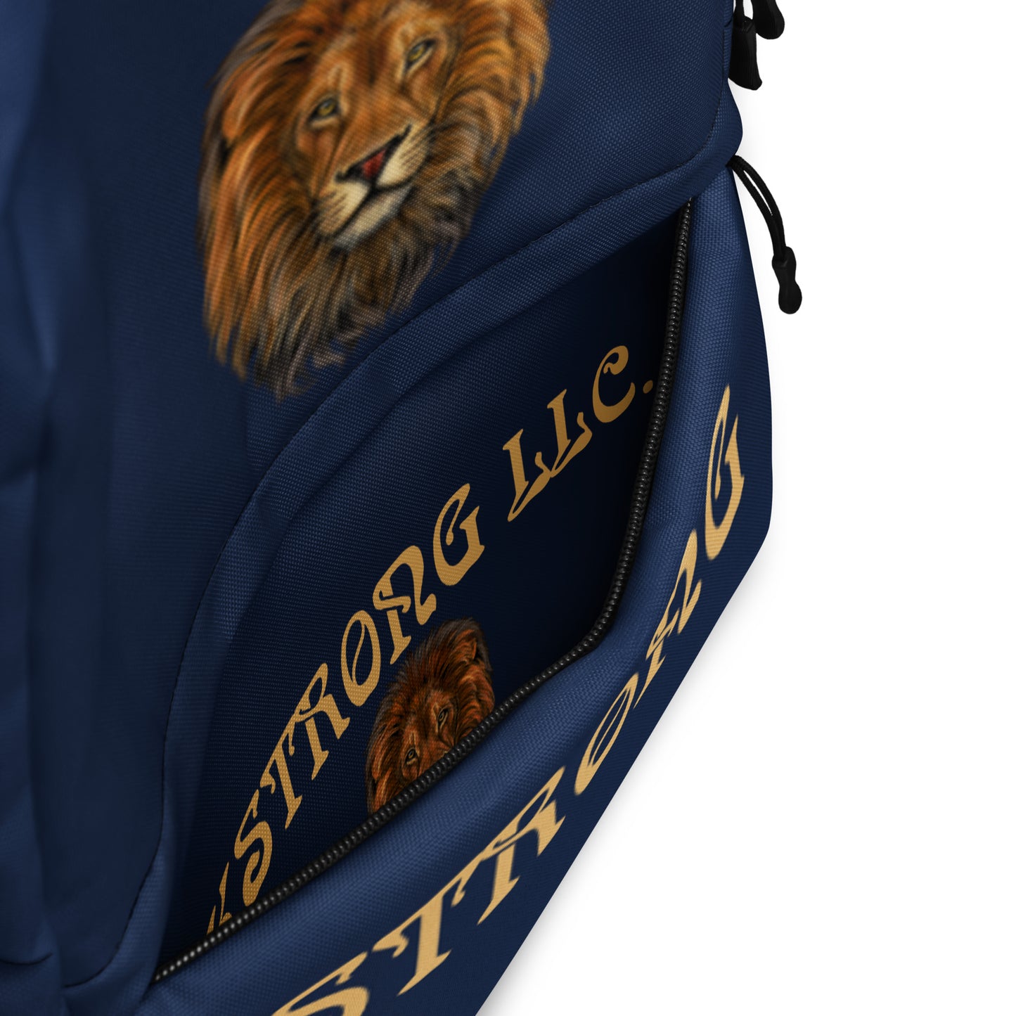 “STRONG” Navy Backpack W/Fawn Font