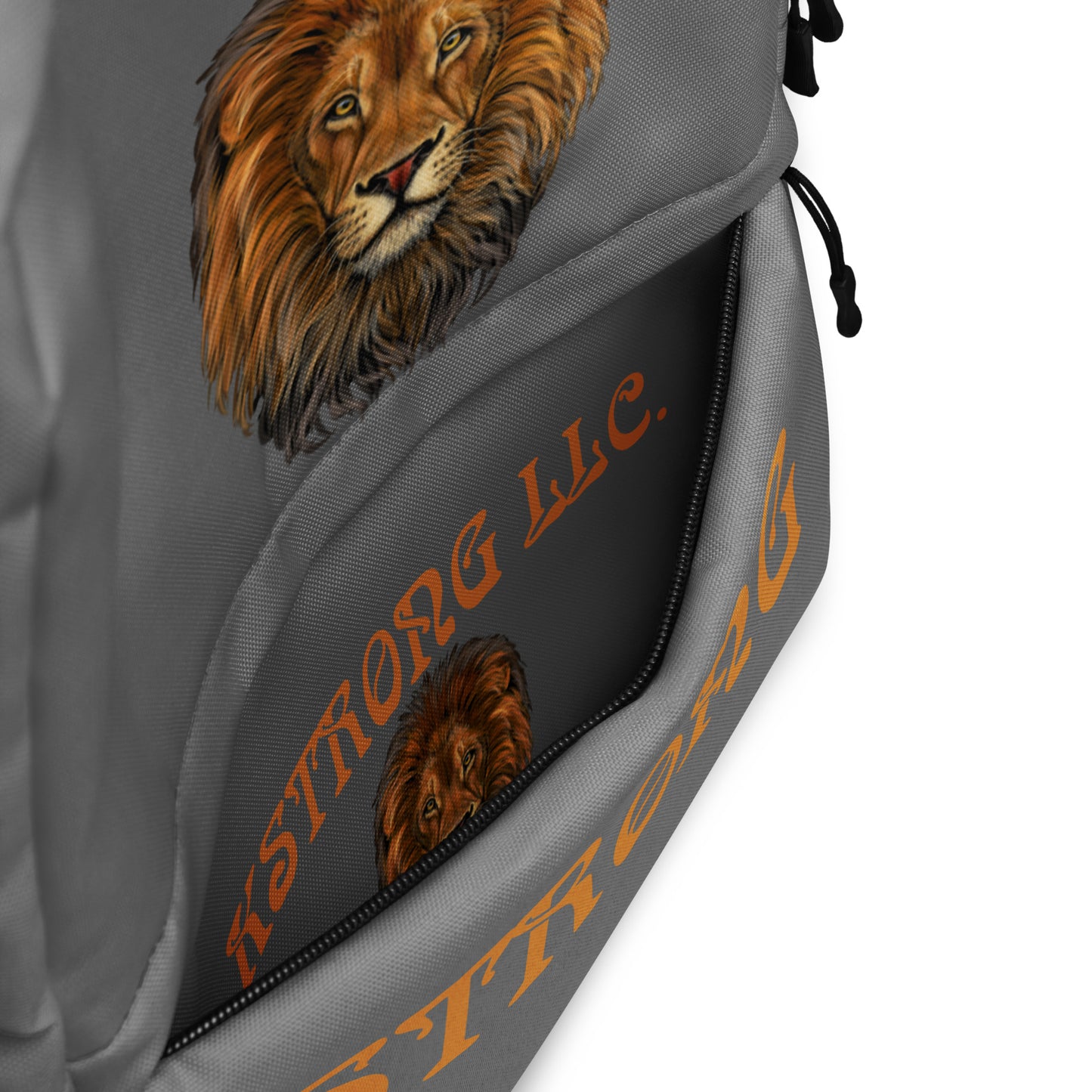 “STRONG” Grey Backpack W/Bronze Font