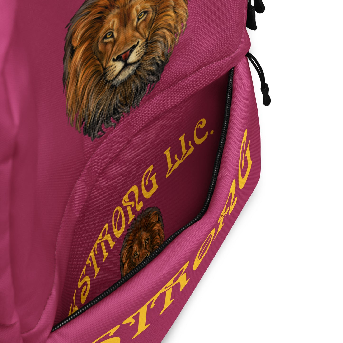 “STRONG” Lipstick Backpack W/Yellow Font