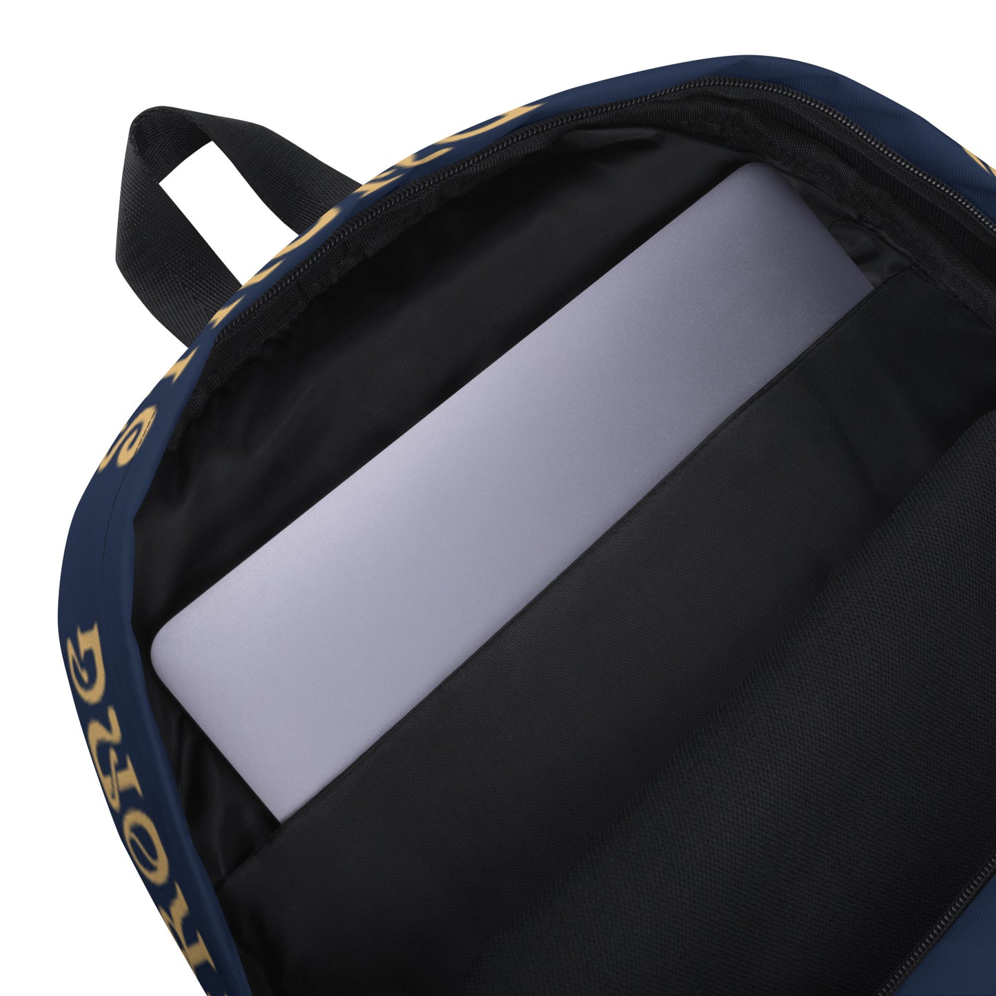 “STRONG” Navy Backpack W/Fawn Font