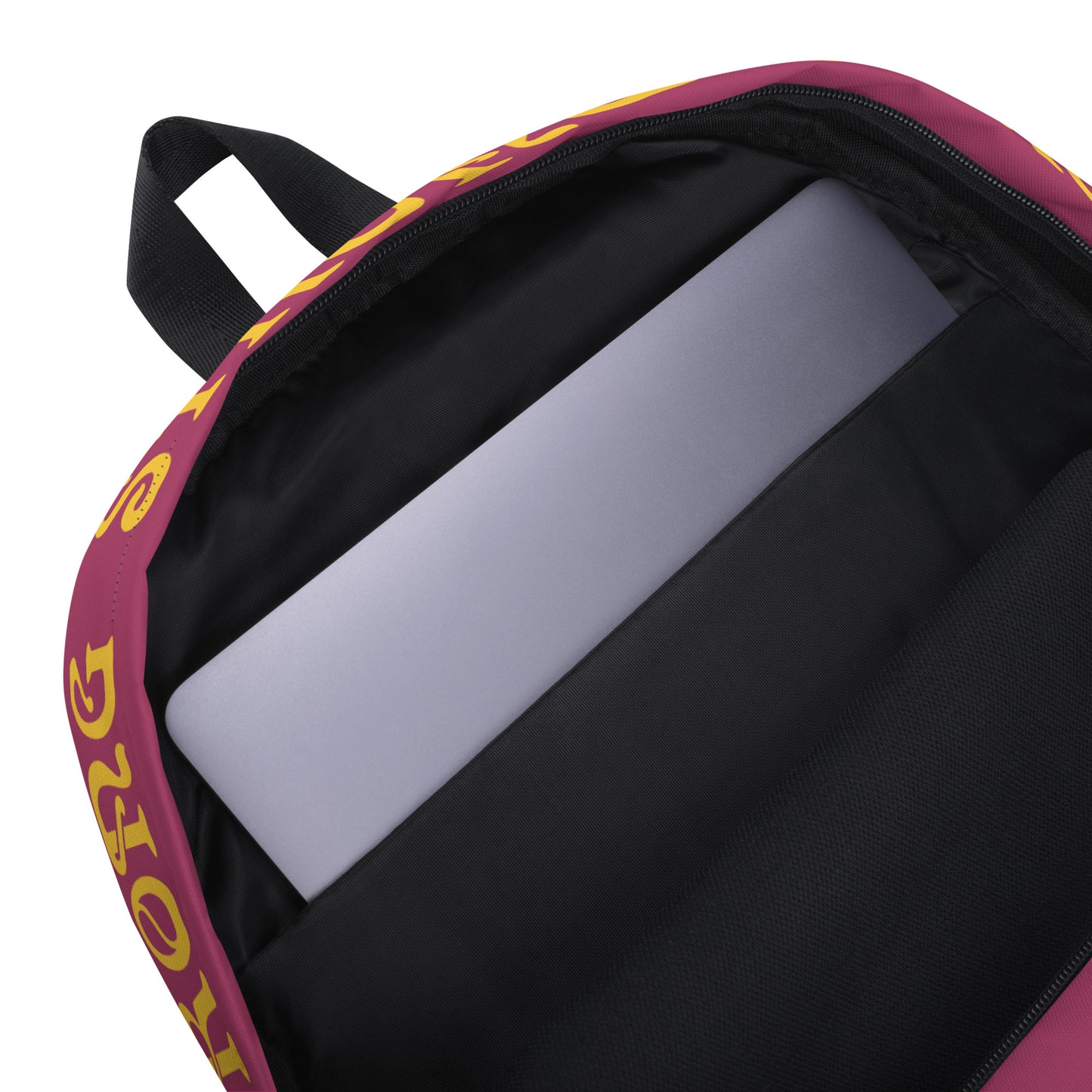 “STRONG” Lipstick Backpack W/Yellow Font