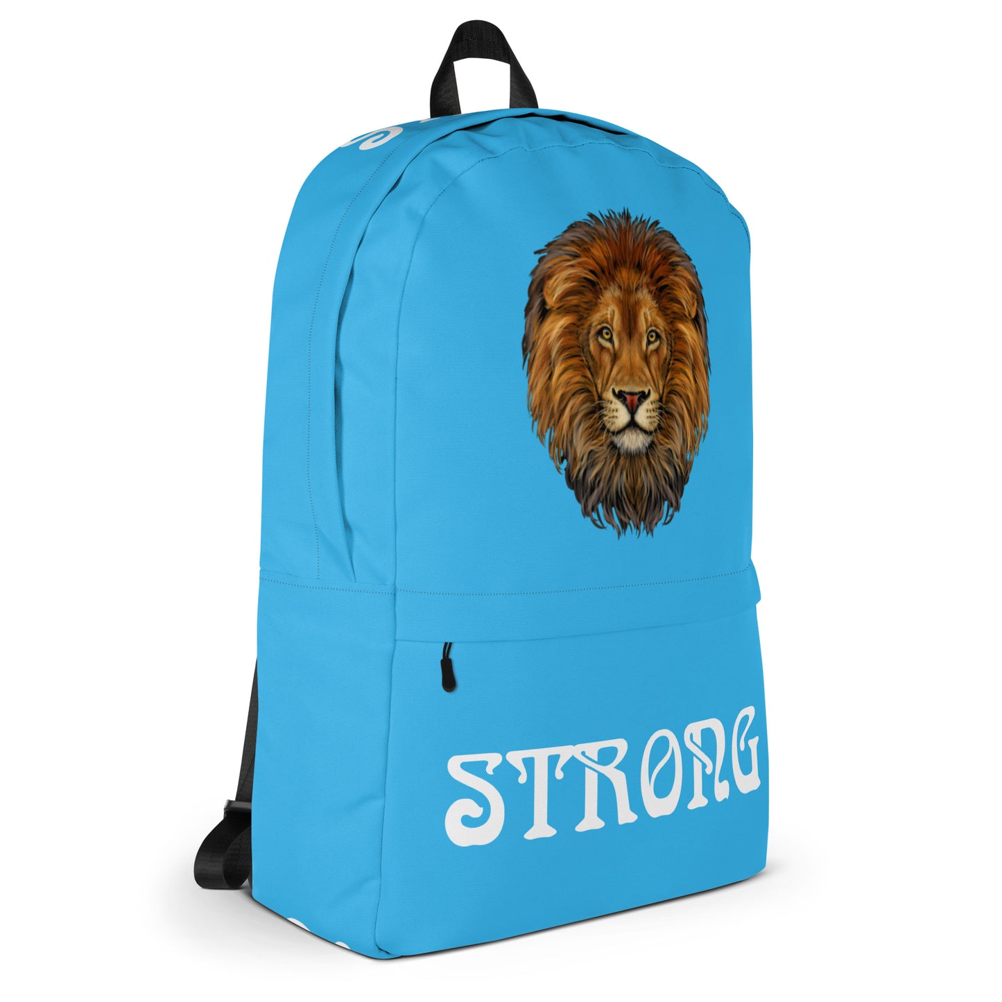 “STRONG” SkyBlue Backpack W/White Font