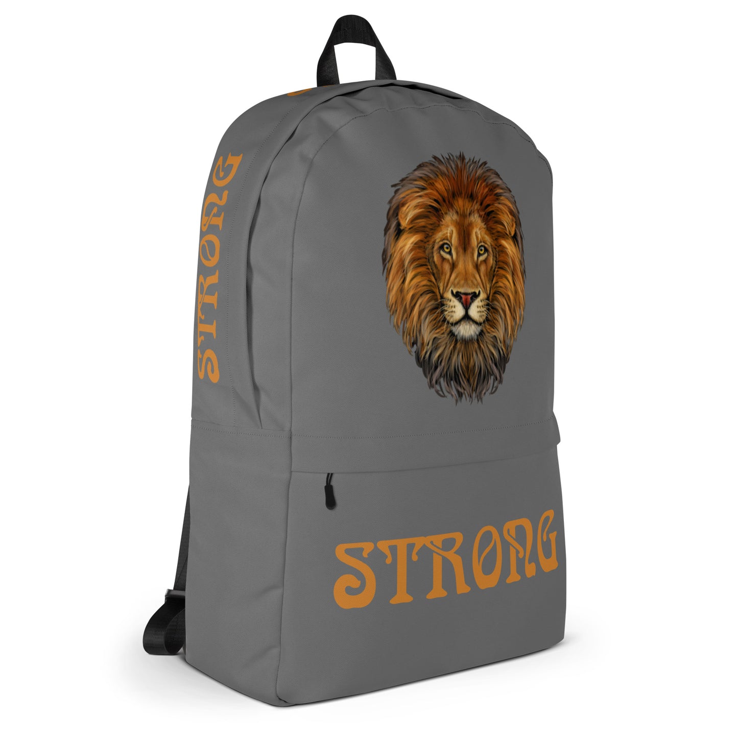 “STRONG” Grey Backpack W/Bronze Font