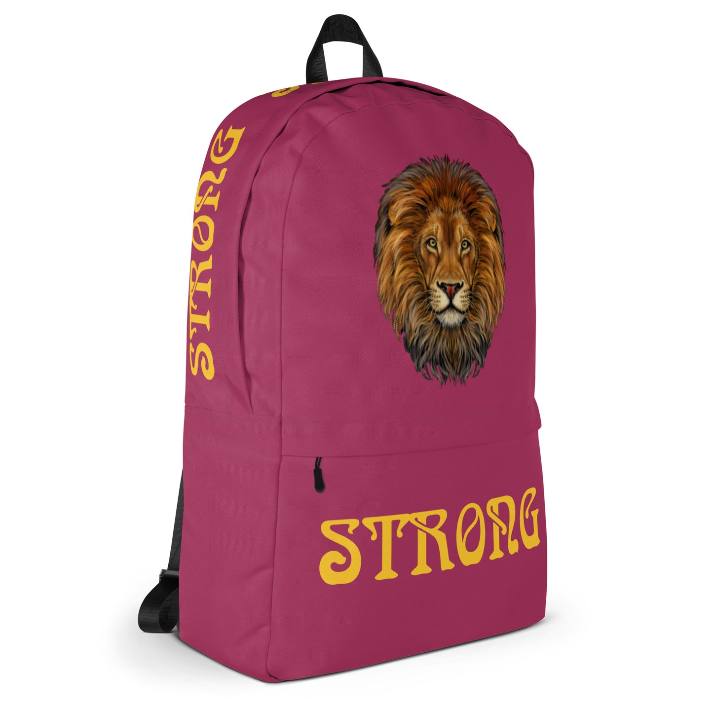“STRONG” Lipstick Backpack W/Yellow Font