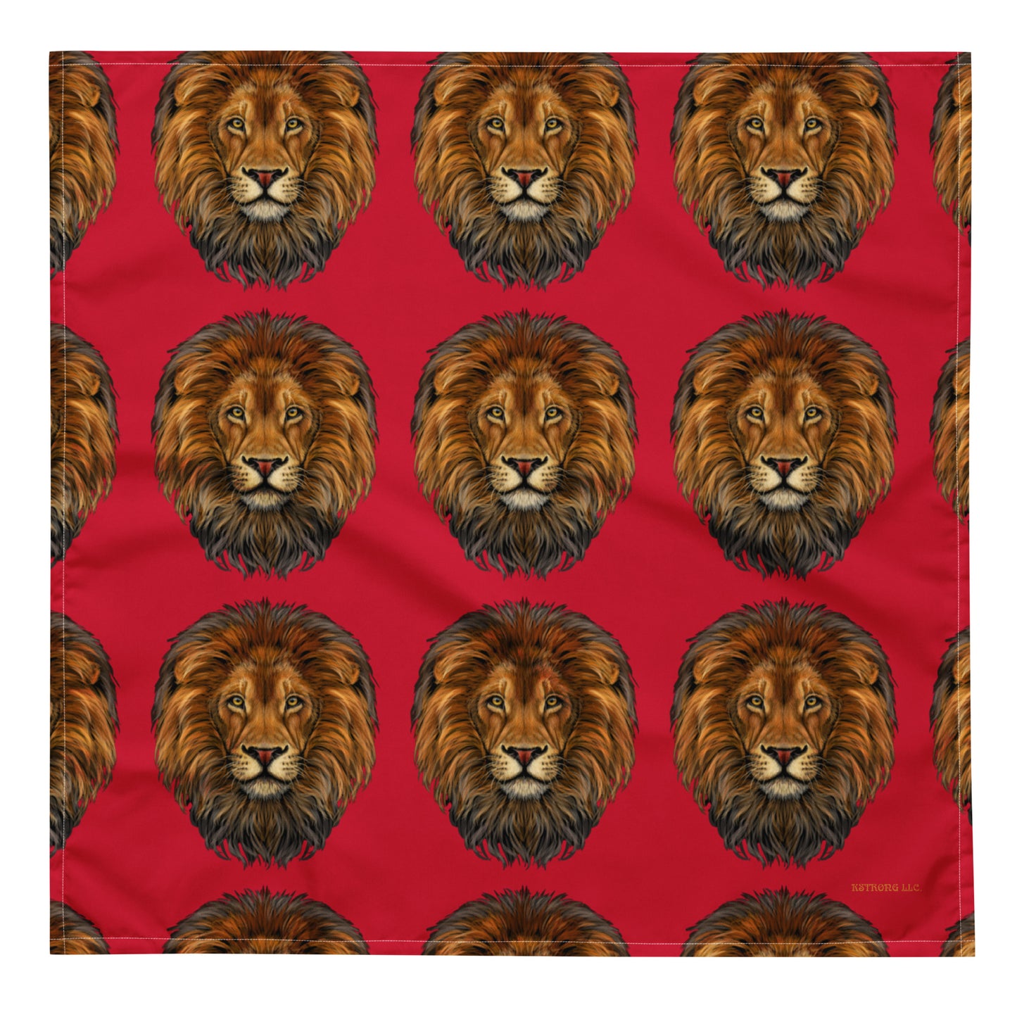 “LION” Red All-Over Print Bandana