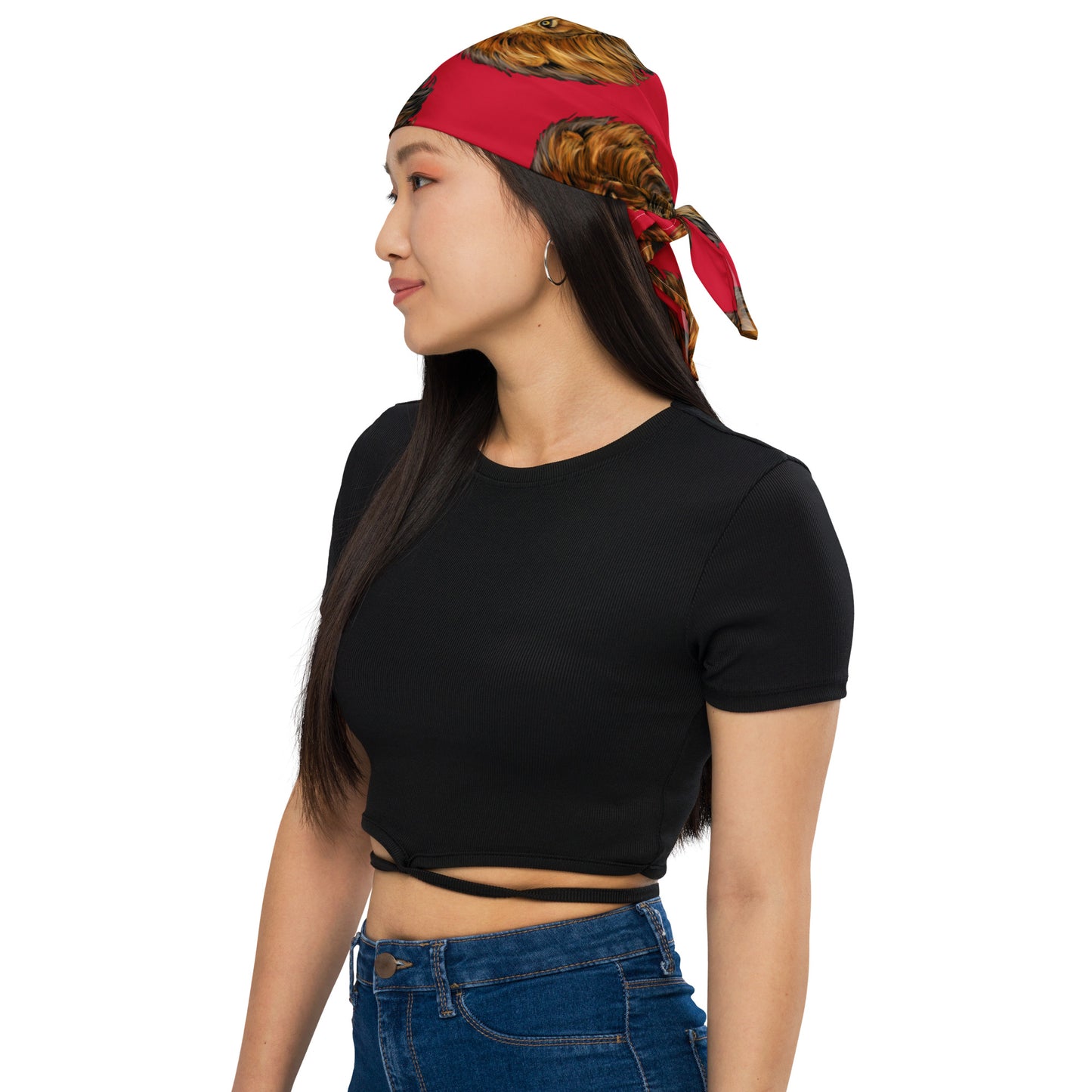 “LION” Red All-Over Print Bandana