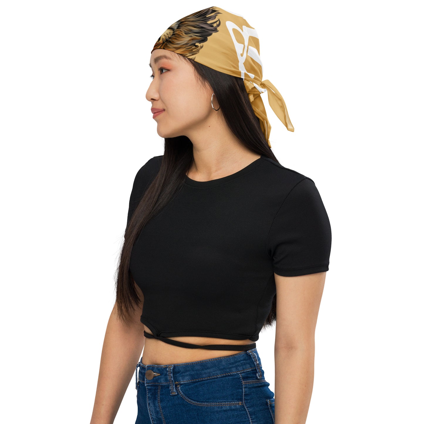 “I’AM STRONG!” Fawn All-Over Print Bandana W/White Font