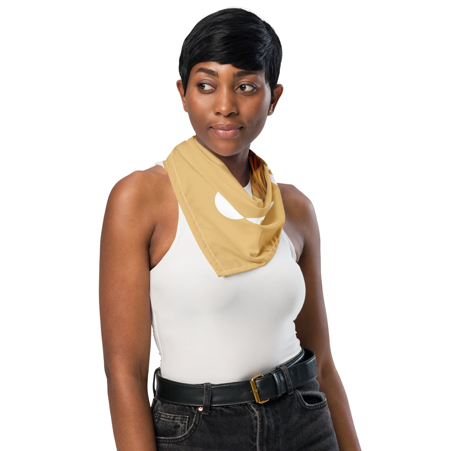 “I’AM STRONG!” Fawn All-Over Print Bandana W/White Font