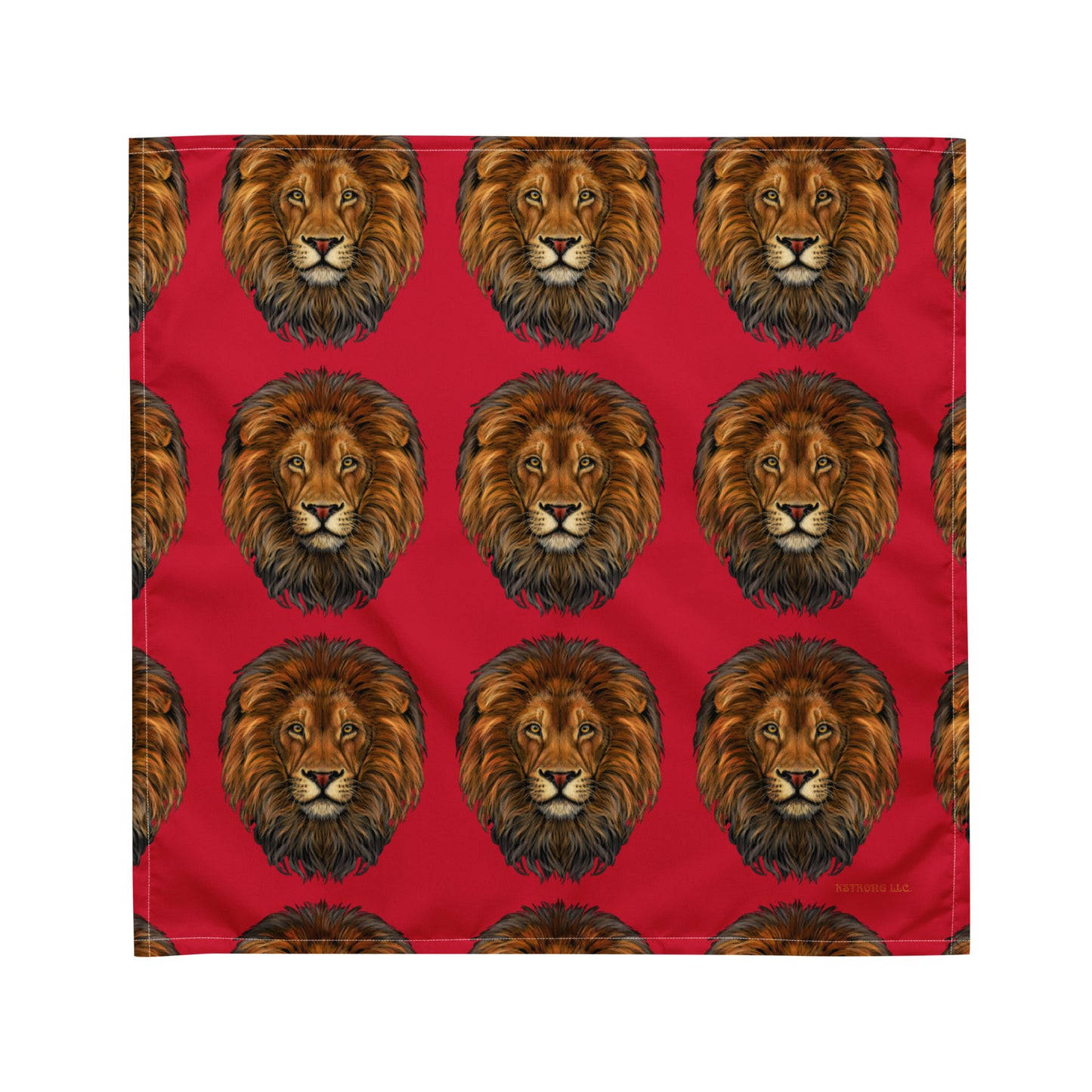 “LION” Red All-Over Print Bandana