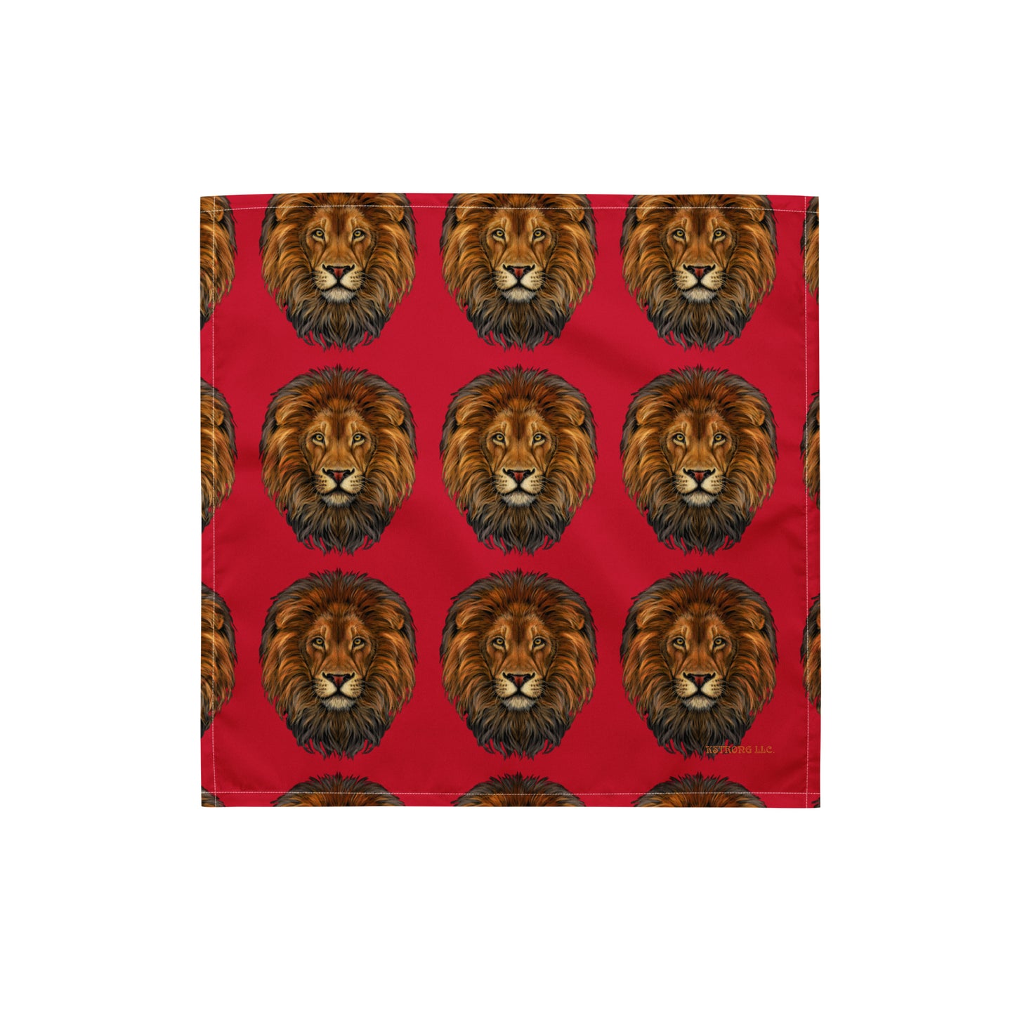 “LION” Red All-Over Print Bandana