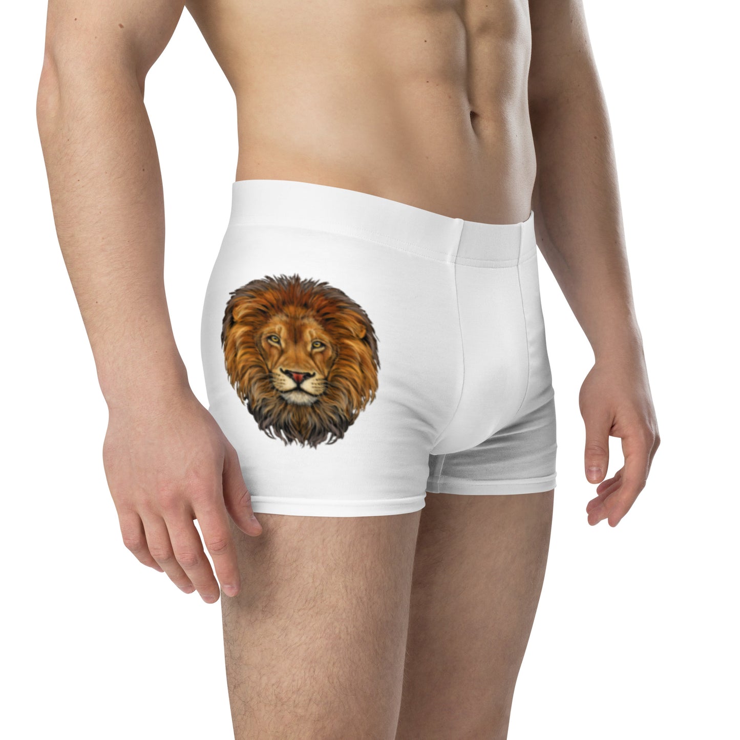 “STRONG”White Boxer Briefs W/Red Font