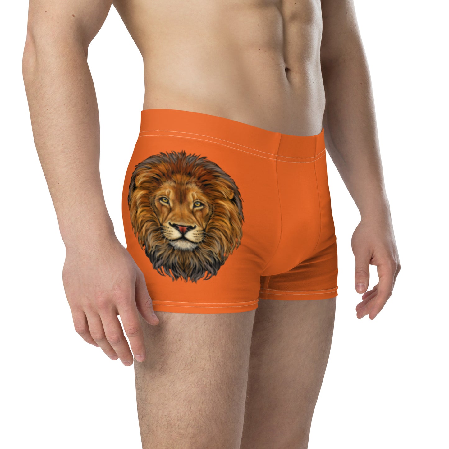 “STRONG”Orange Boxer Briefs W/Black Font