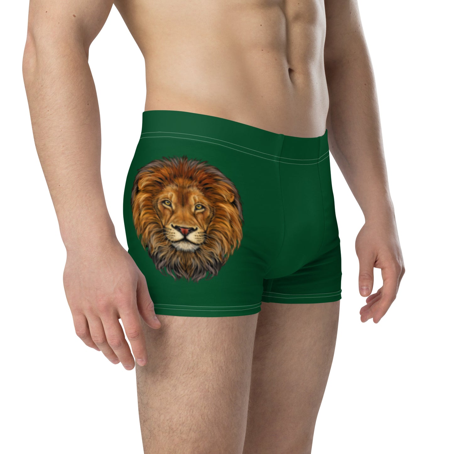 “STRONG”Green Boxer Briefs W/Orange Font