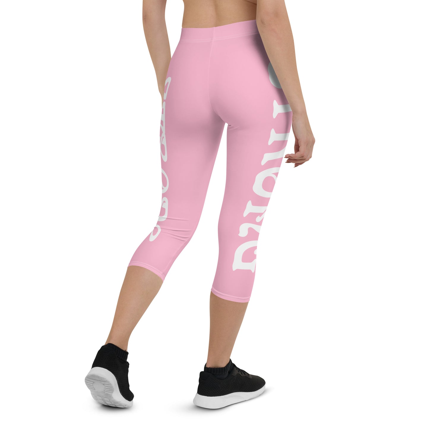 “STRONG” Cotton Candy Capri Leggings W/White Font