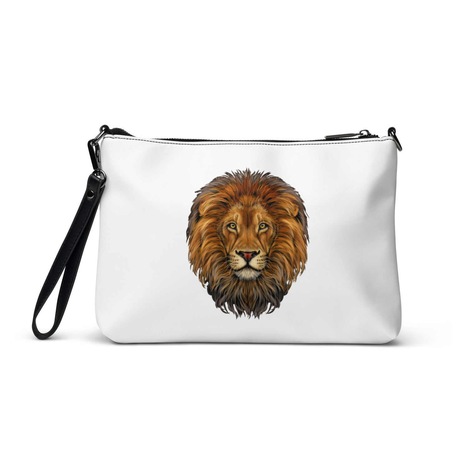 “STRONG”White Crossbody Bag W/Red Font