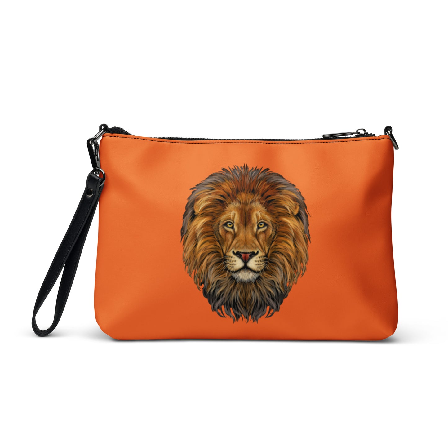“STRONG”Orange Crossbody Bag W/White Font