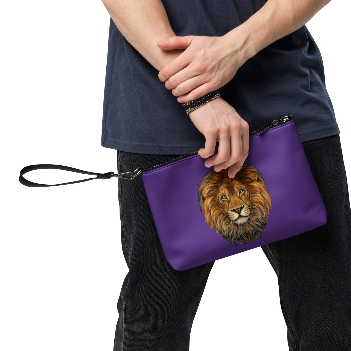 “STRONG”Purple Crossbody Bag W/Cotton Candy Font
