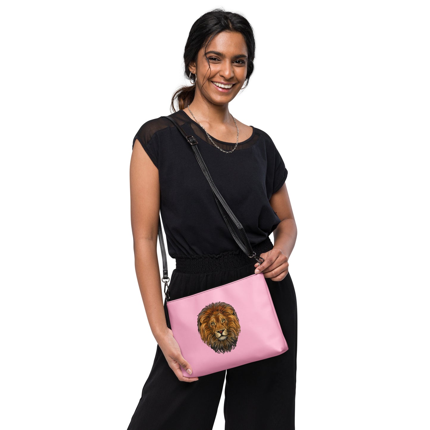 “STRONG”Cotton Candy Crossbody Bag W/Banana Font