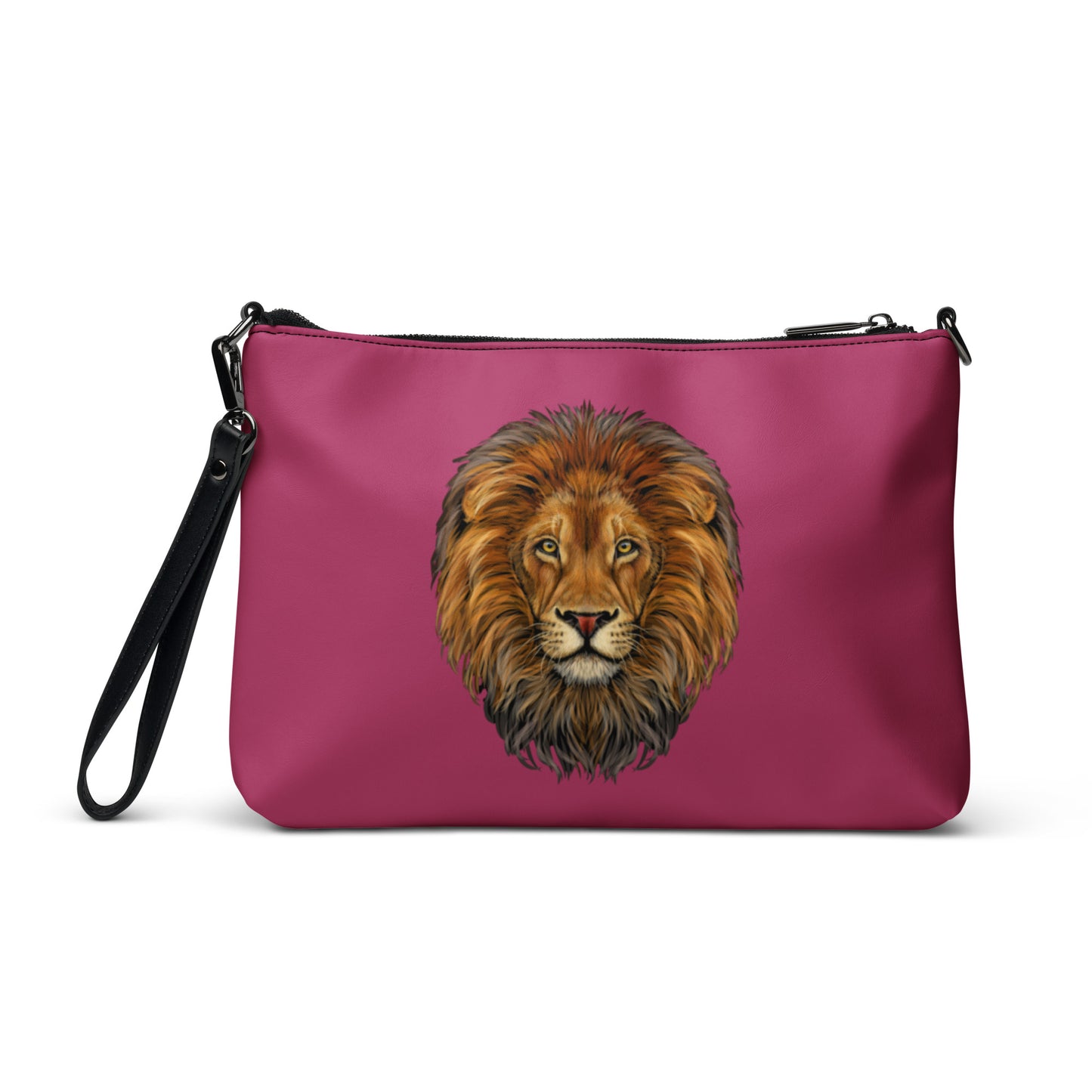 “BRAVE!”Lipstick Crossbody Bag W/Black Font