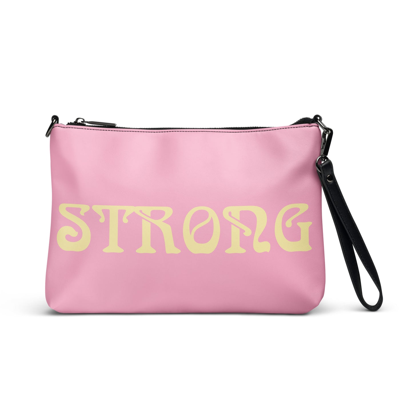 “STRONG”Cotton Candy Crossbody Bag W/Banana Font