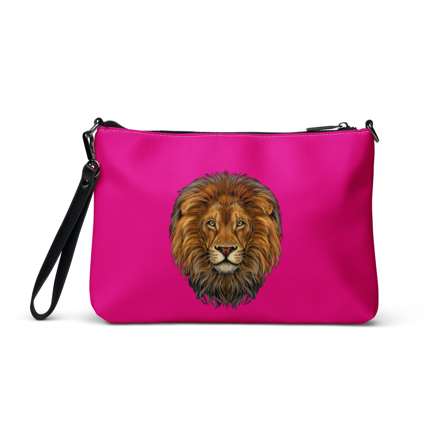 “STRONG”Violet Crossbody Bag W/White Font