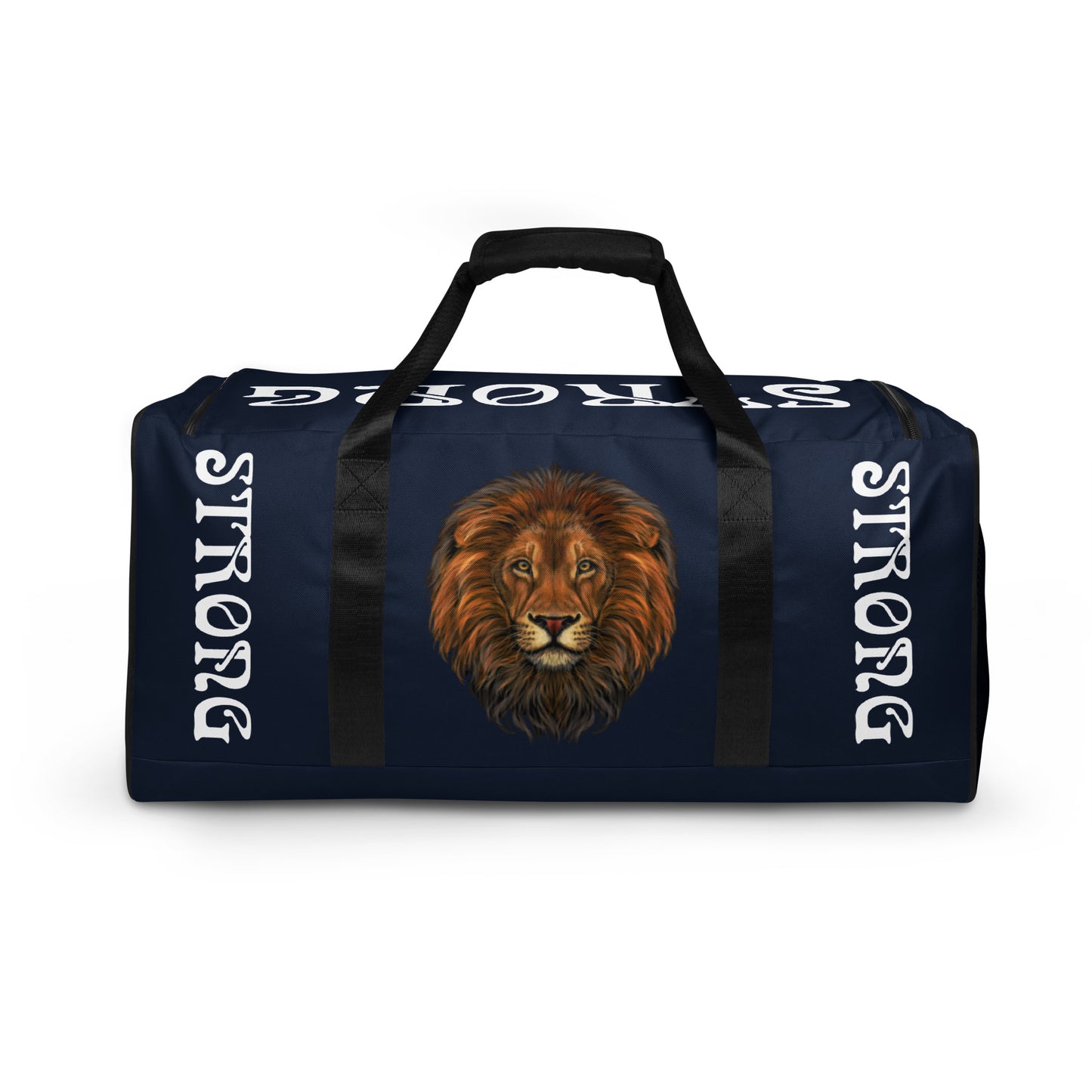 “STRONG” Navy Duffle Bag W/White Font