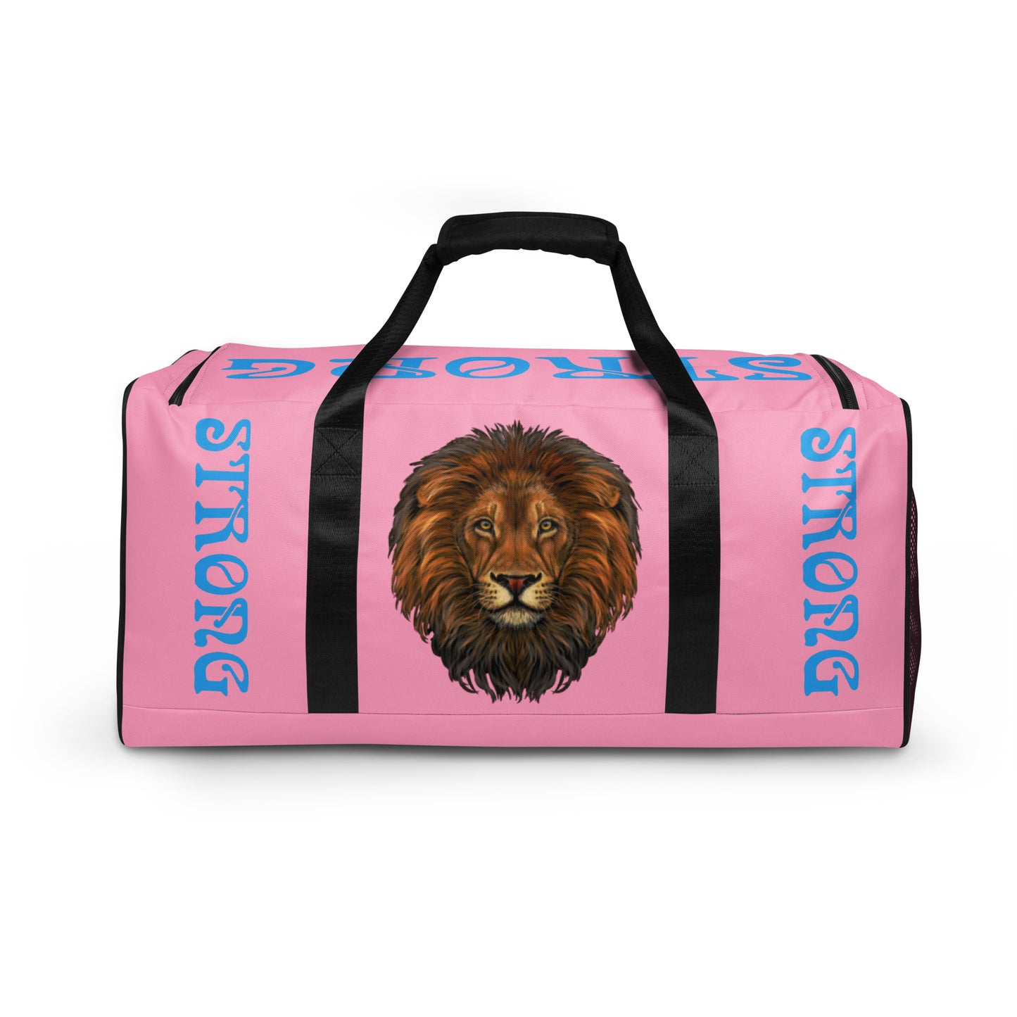 “STRONG” Cotton Candy Duffle Bag W/SkyBlue Font