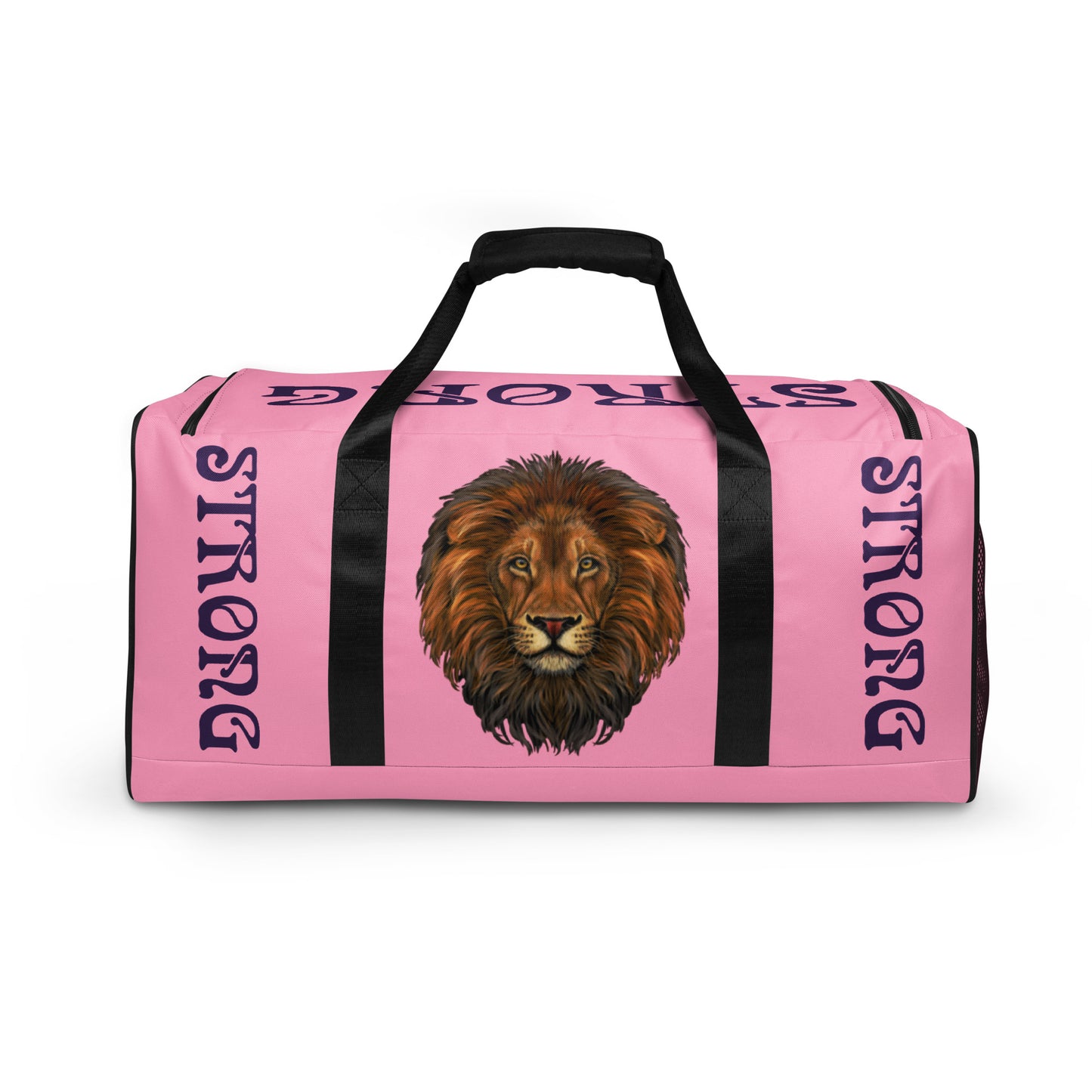 “STRONG” Cotton Candy Duffle Bag W/Purple Font