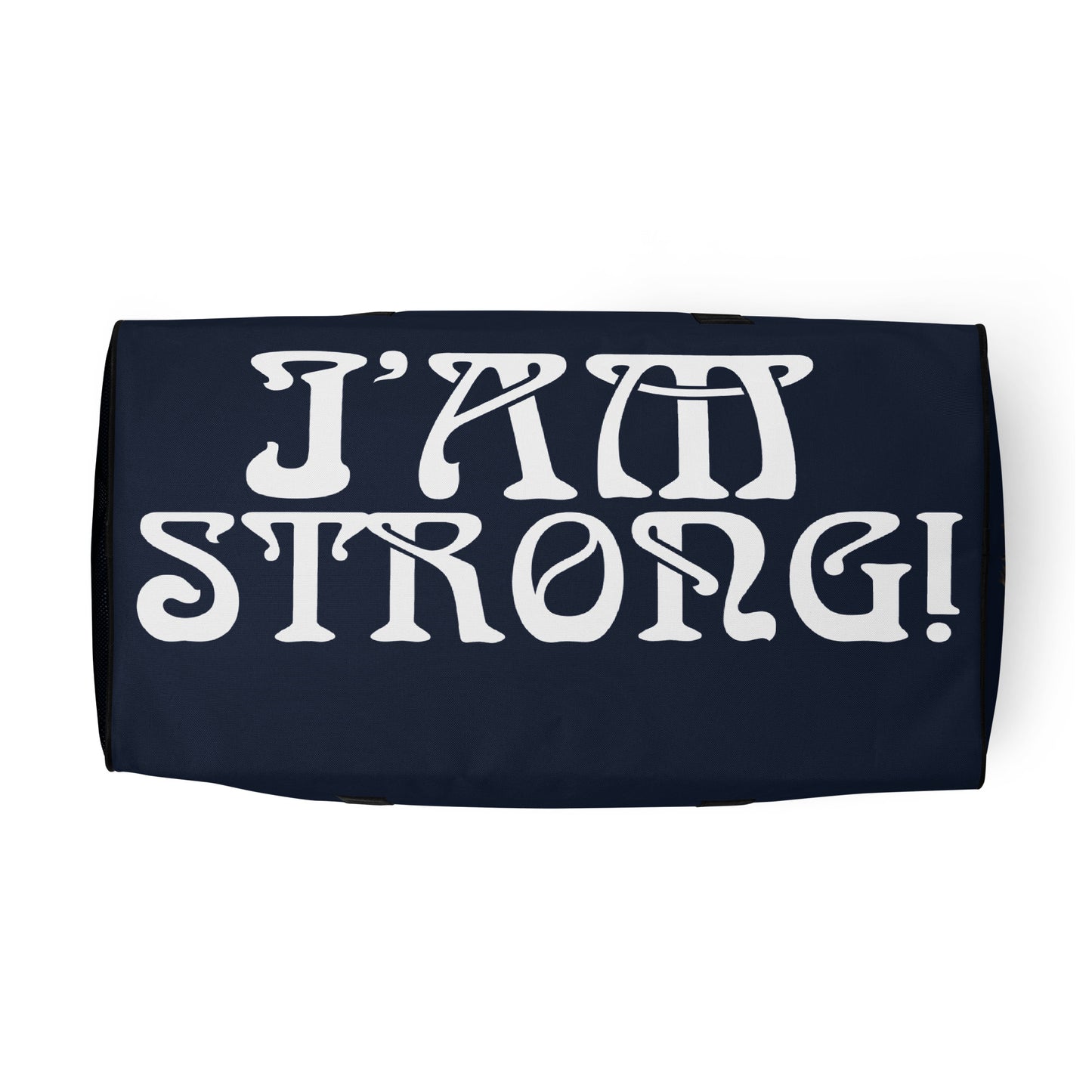 “STRONG” Navy Duffle Bag W/White Font