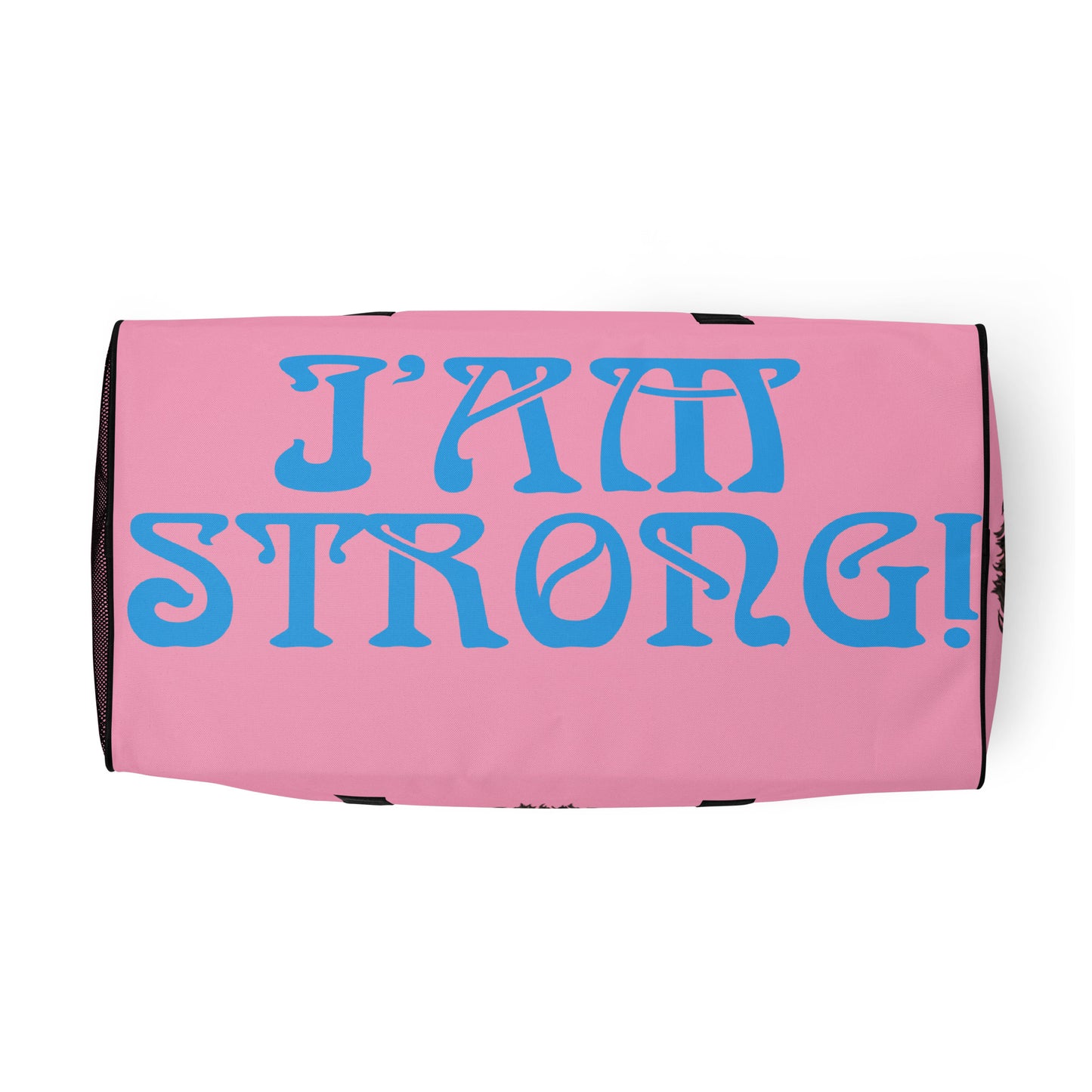 “STRONG” Cotton Candy Duffle Bag W/SkyBlue Font