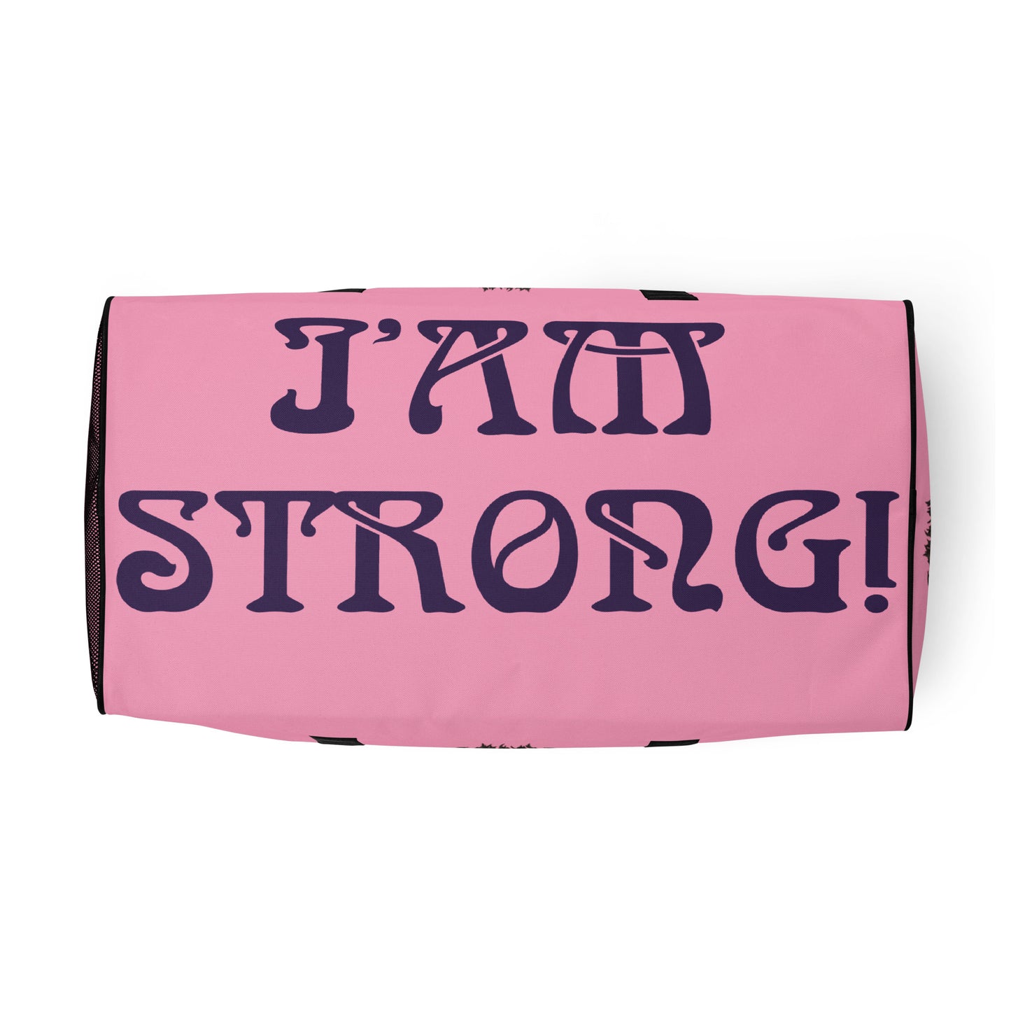 “STRONG” Cotton Candy Duffle Bag W/Purple Font