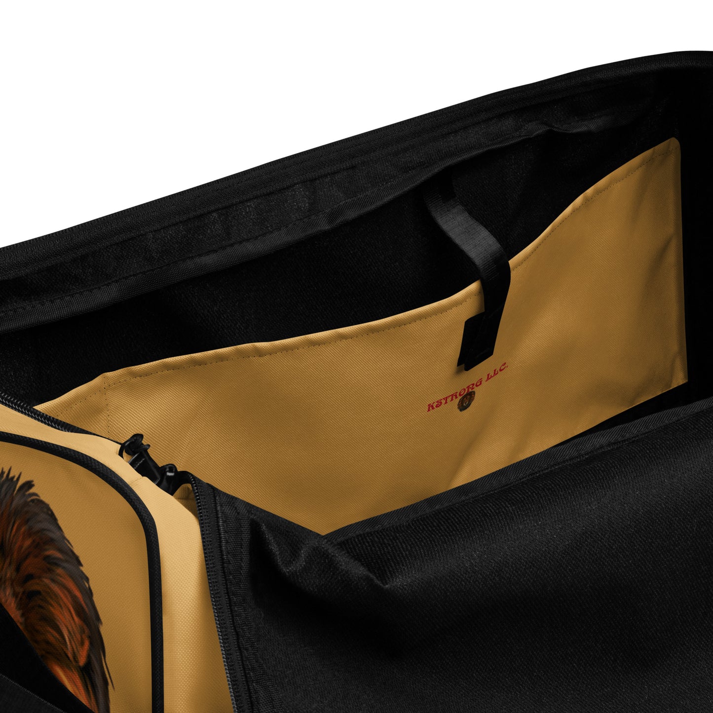 “STRONG” Fawn Duffle Bag W/White Font