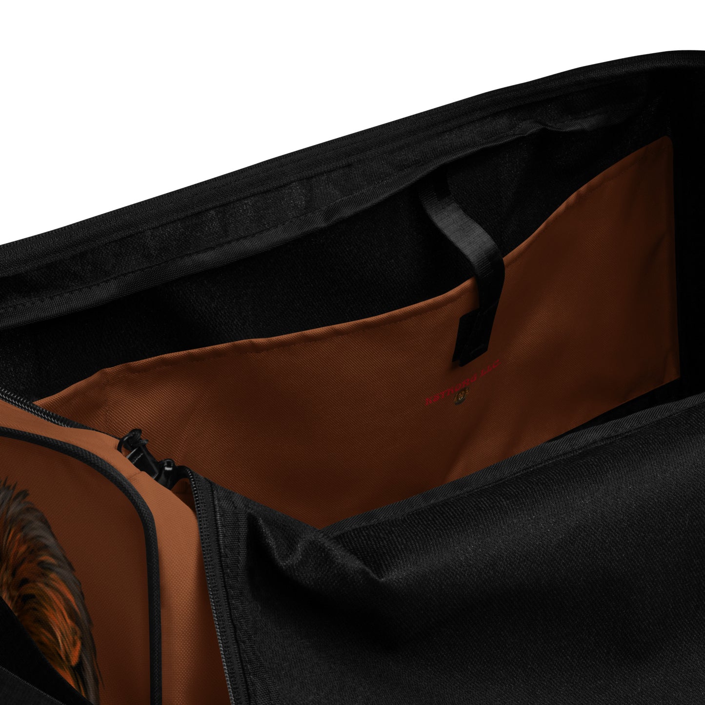 “STRONG” Brown Duffle Bag W/Banana Font