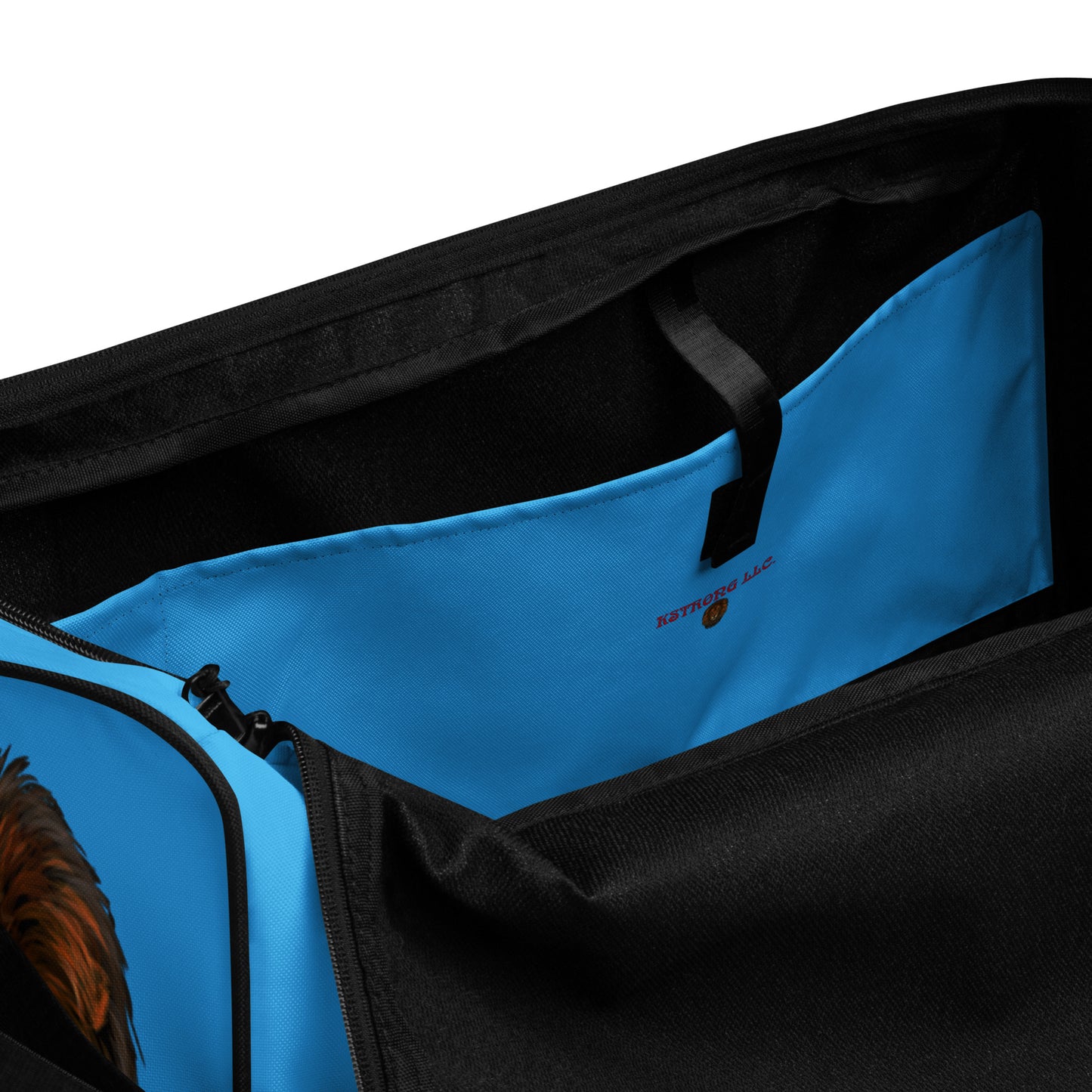 “STRONG”SkyBlue Duffle Bag W/White Font