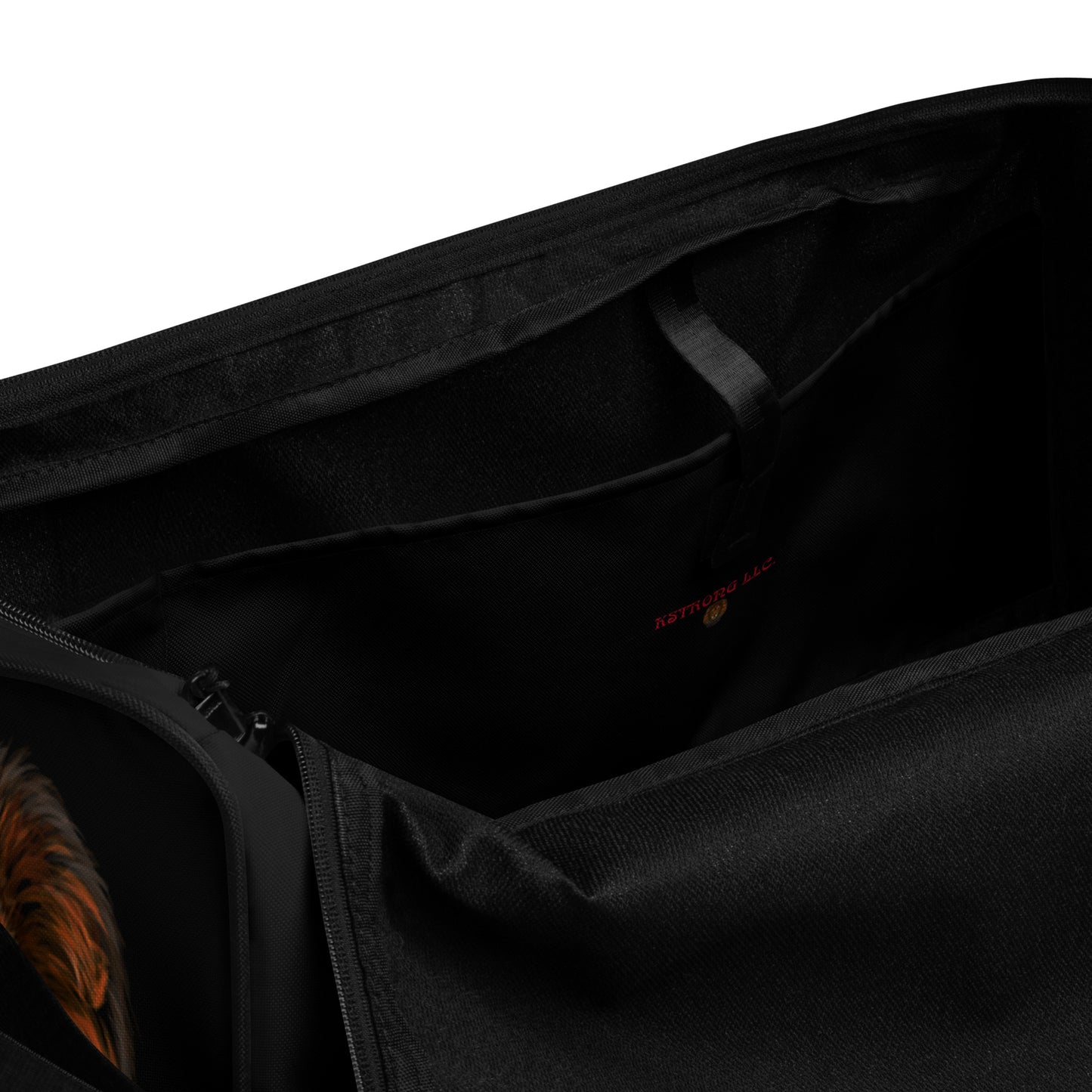 “STRONG” Black Duffle Bag W/White Font