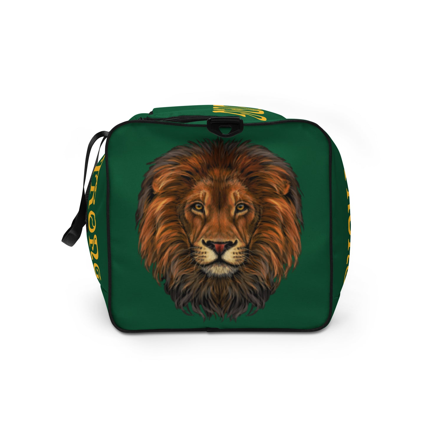 “STRONG” Green Duffle Bag W/Yellow Font