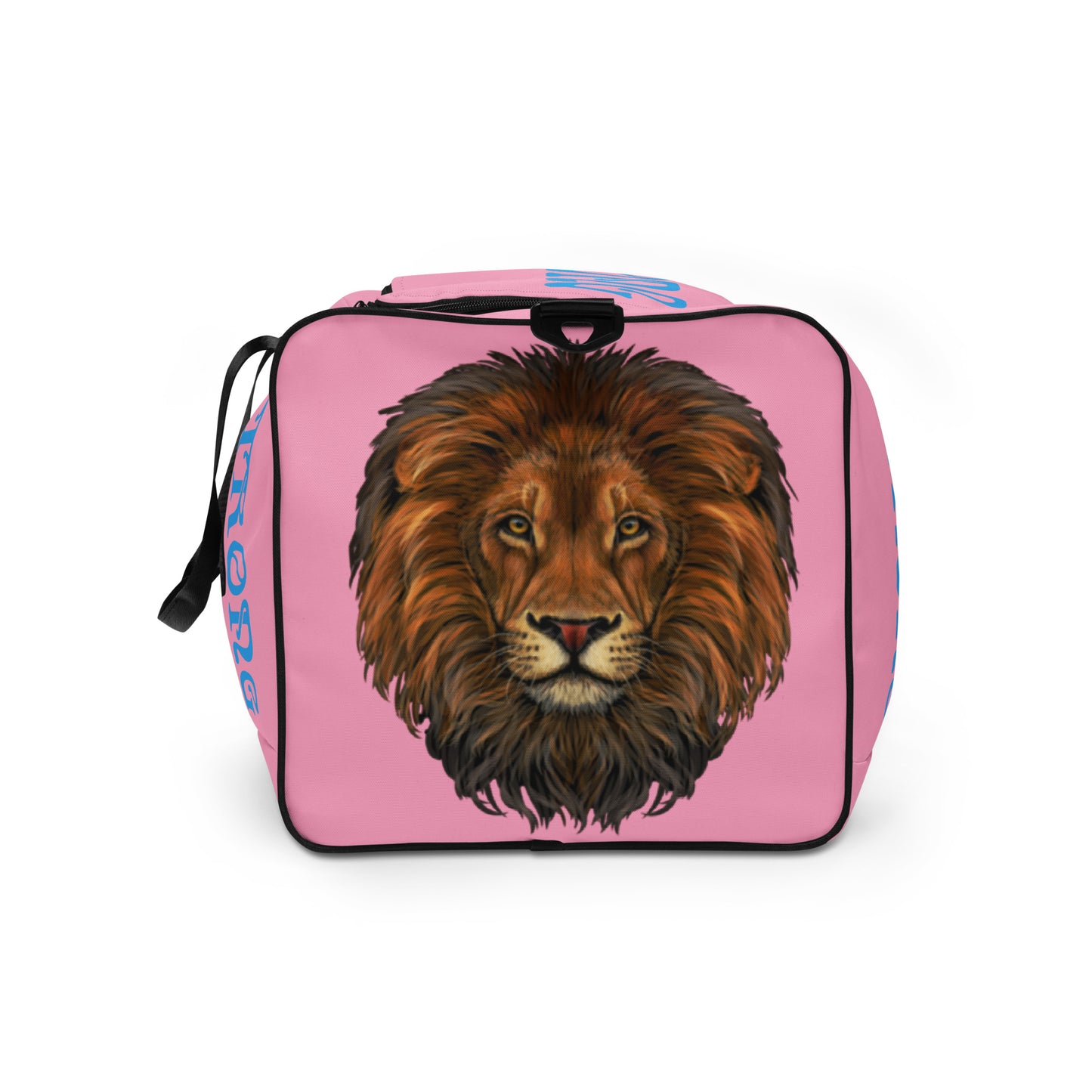 “STRONG” Cotton Candy Duffle Bag W/SkyBlue Font
