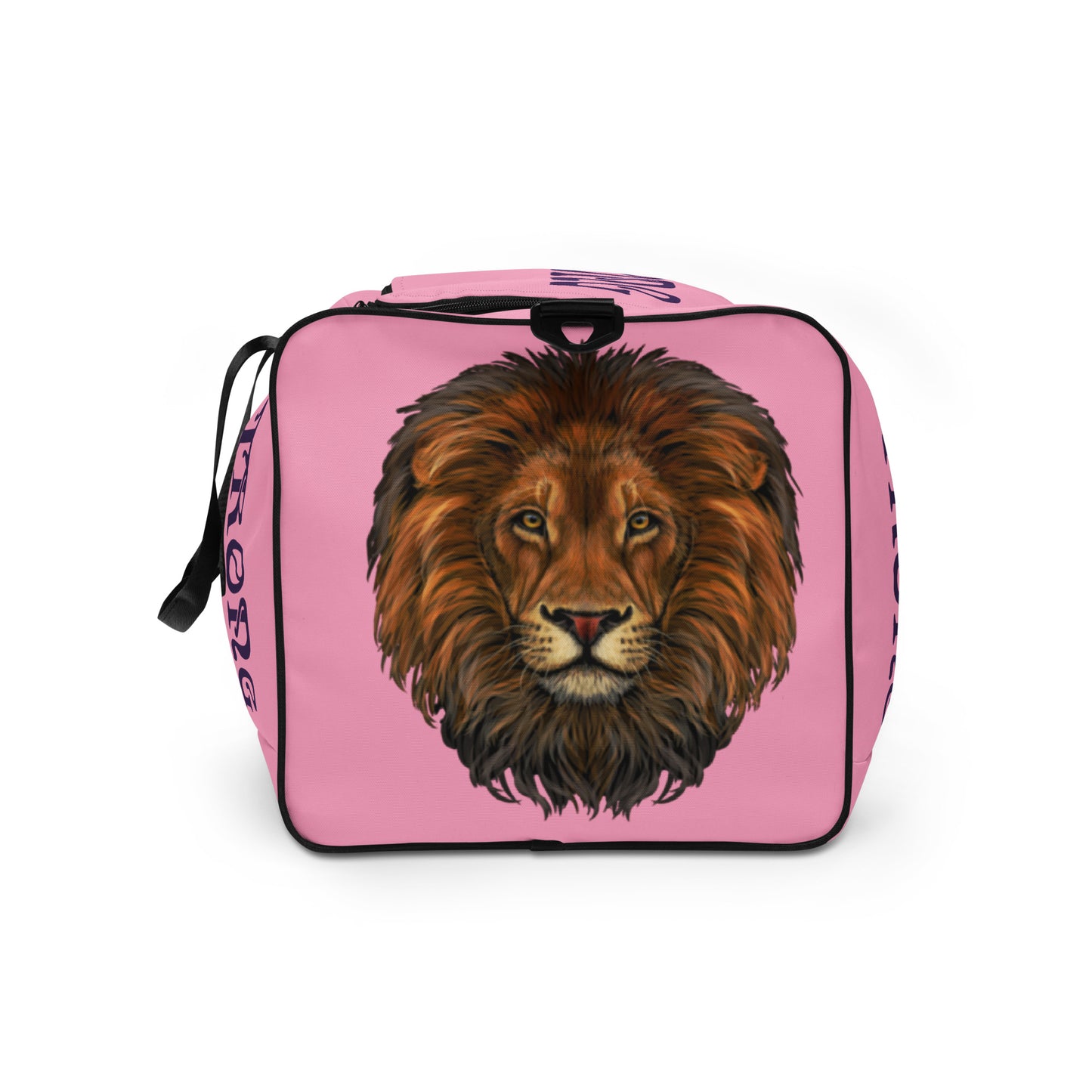“STRONG” Cotton Candy Duffle Bag W/Purple Font