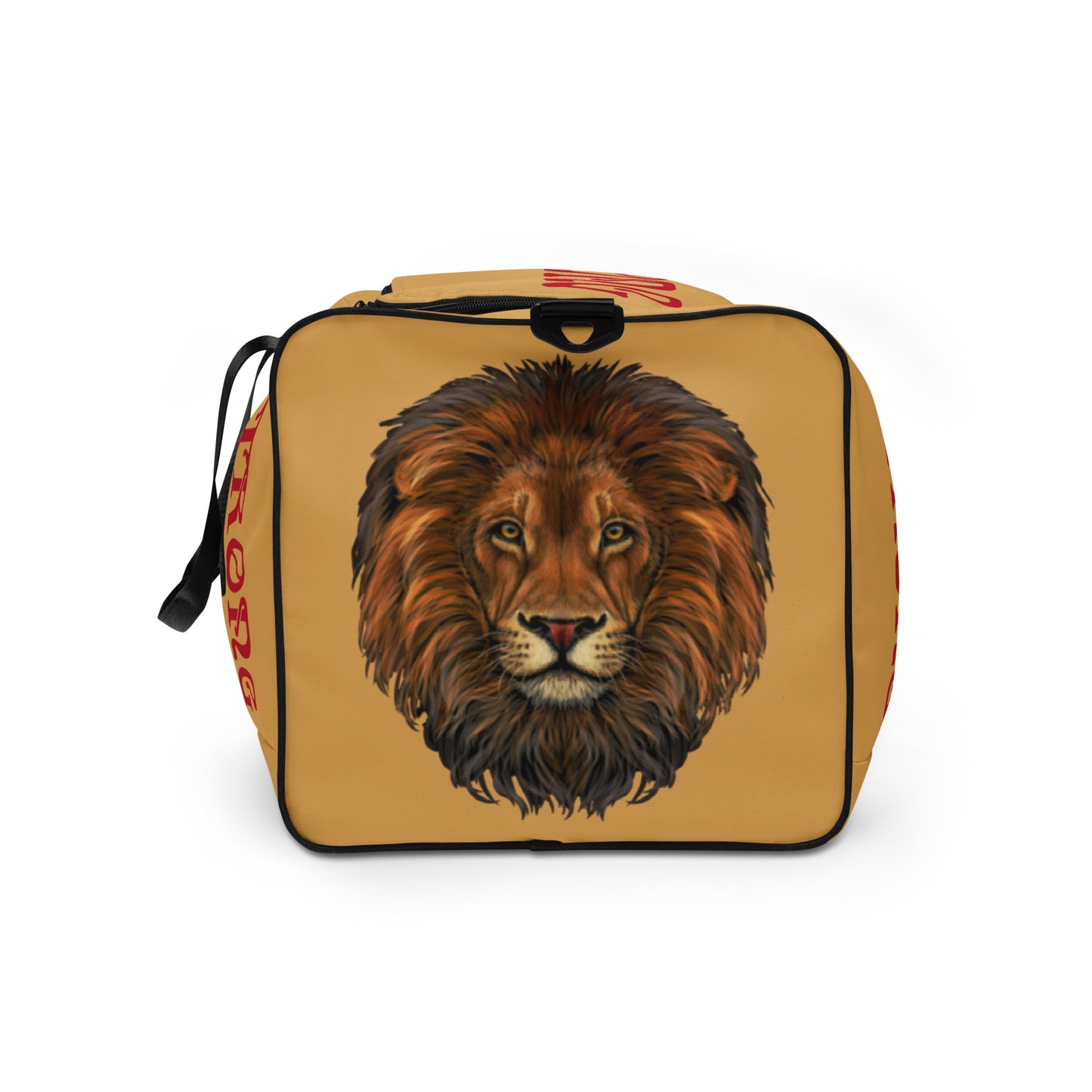 “STRONG” Fawn Duffle Bag W/Red Font