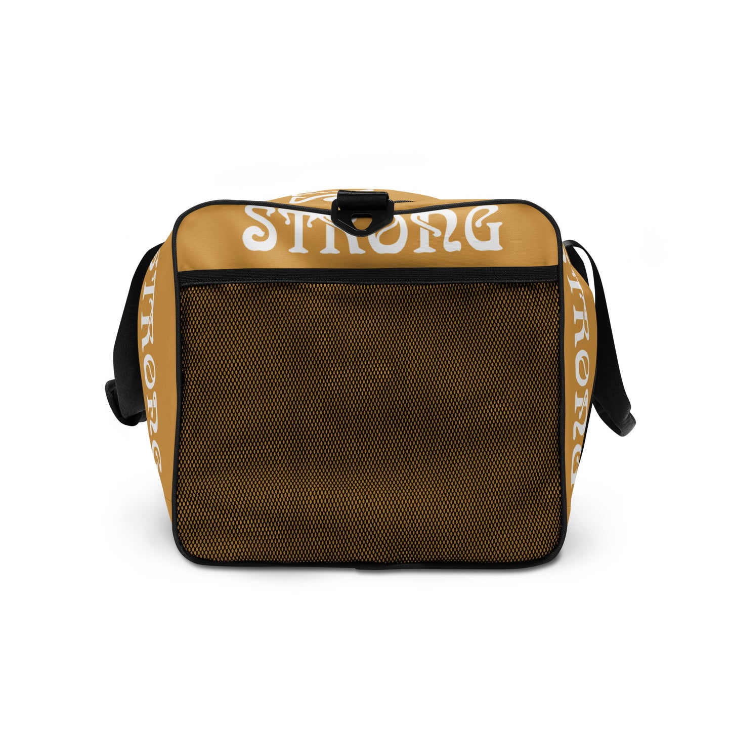 “STRONG” Fawn Duffle Bag W/White Font