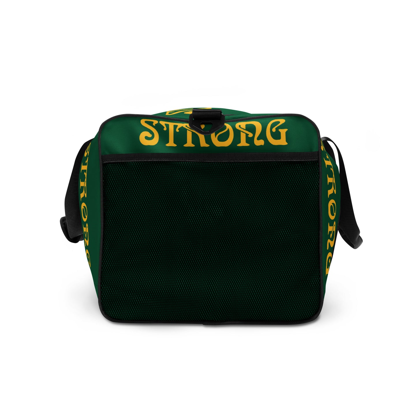 “STRONG” Green Duffle Bag W/Yellow Font